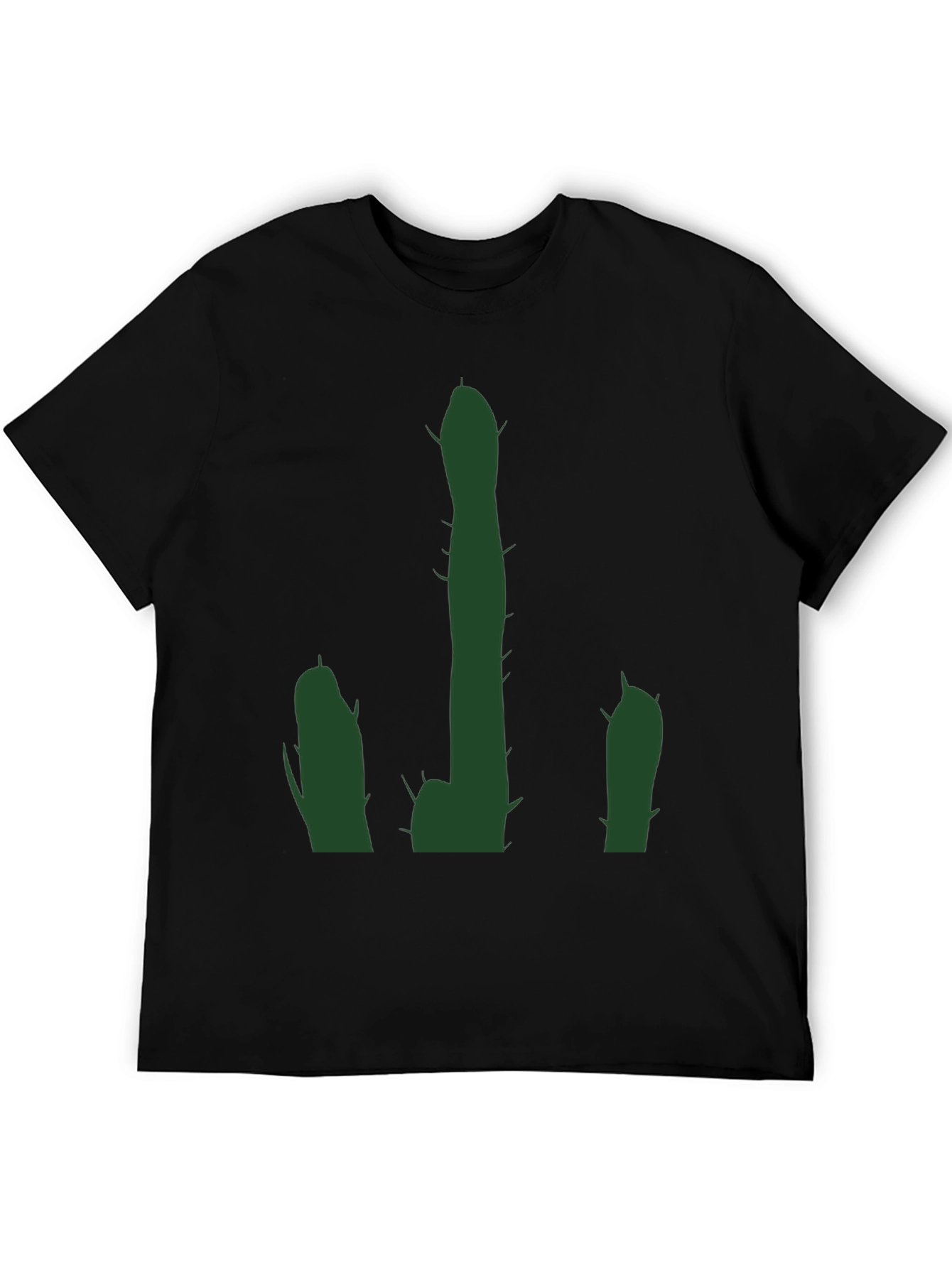Cactus Graphic Black T-Shirt - Desert Humor Tee