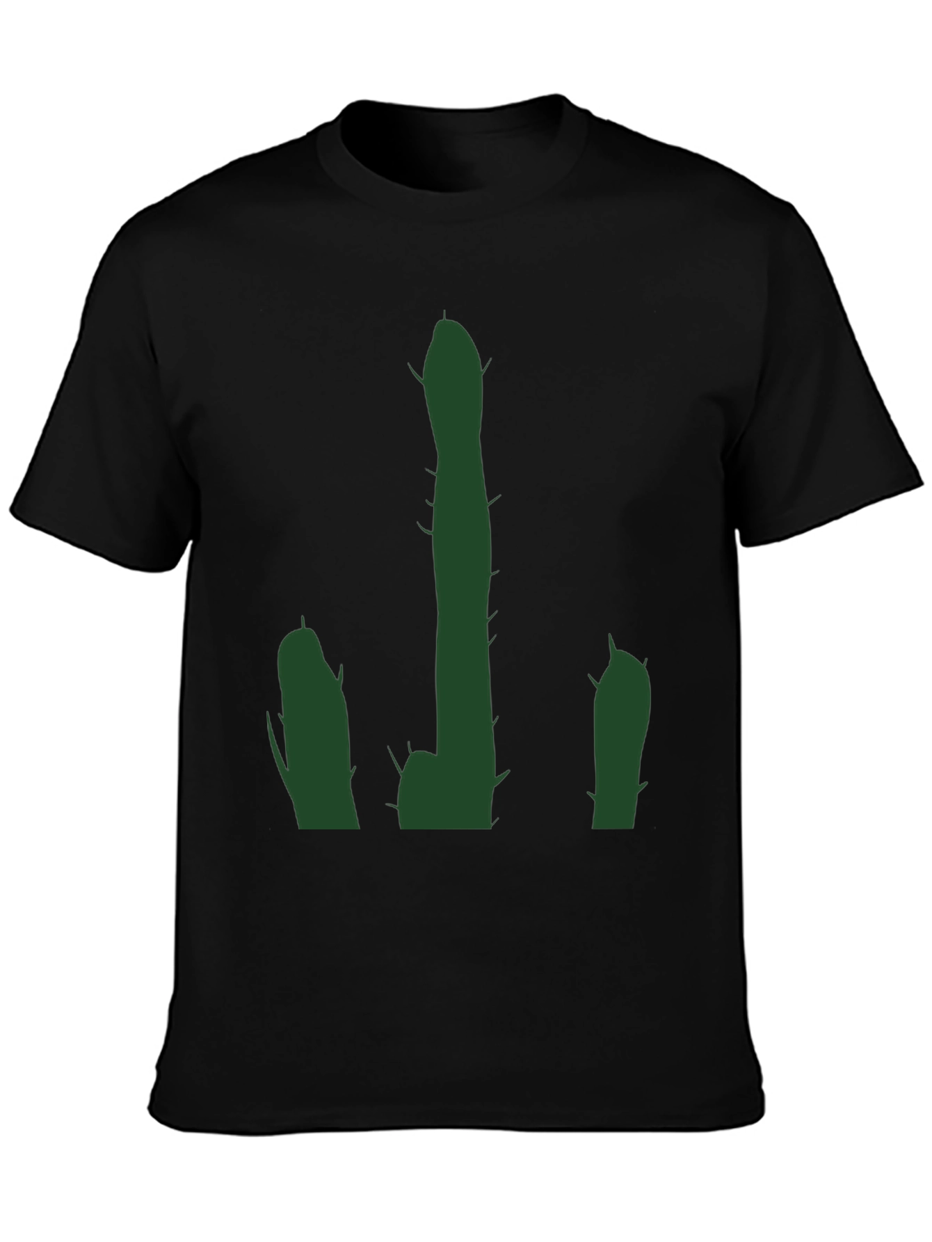Cactus Graphic Black T-Shirt - Desert Humor Tee