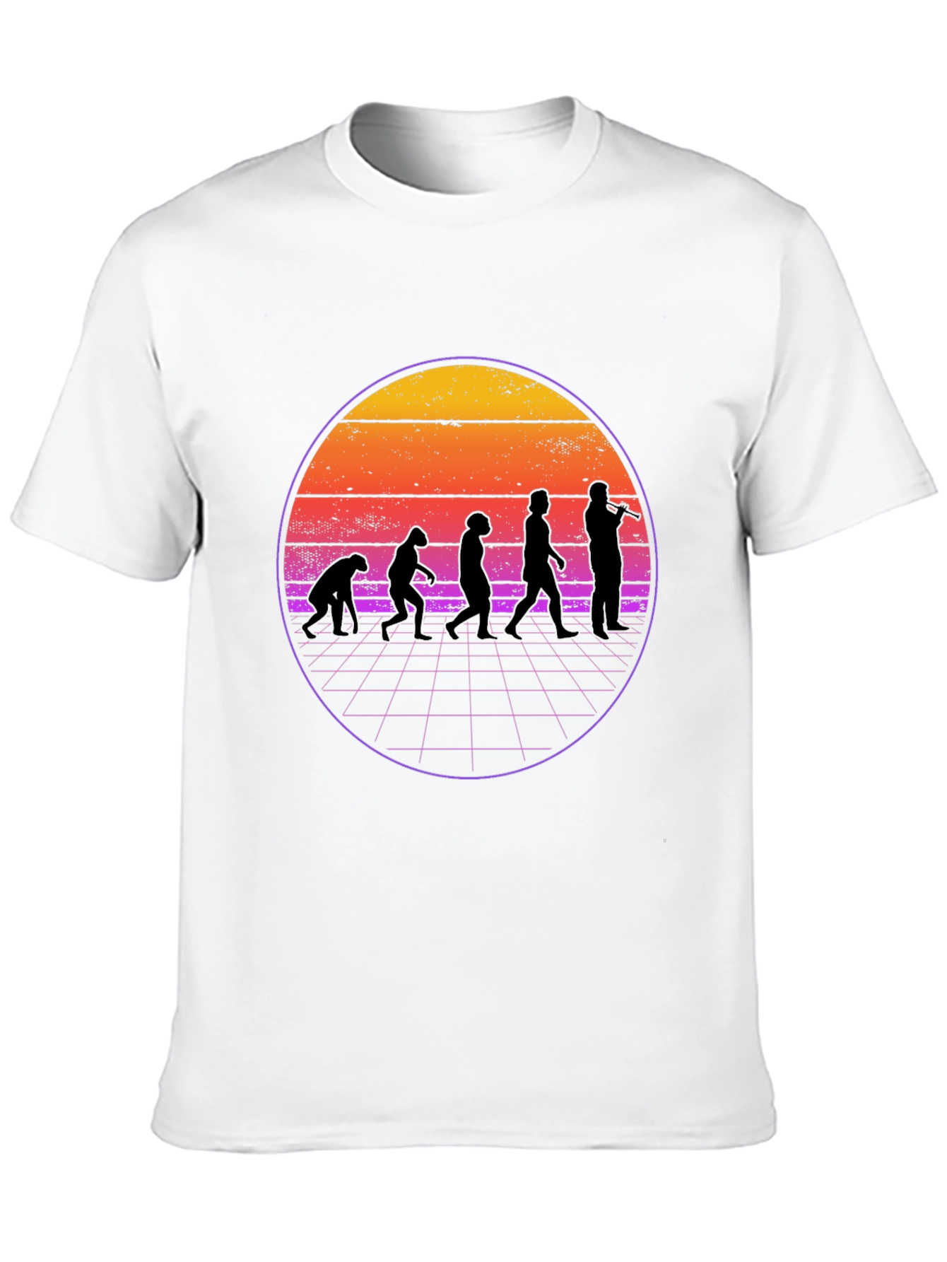Evolution Musician T-Shirt Retro Style