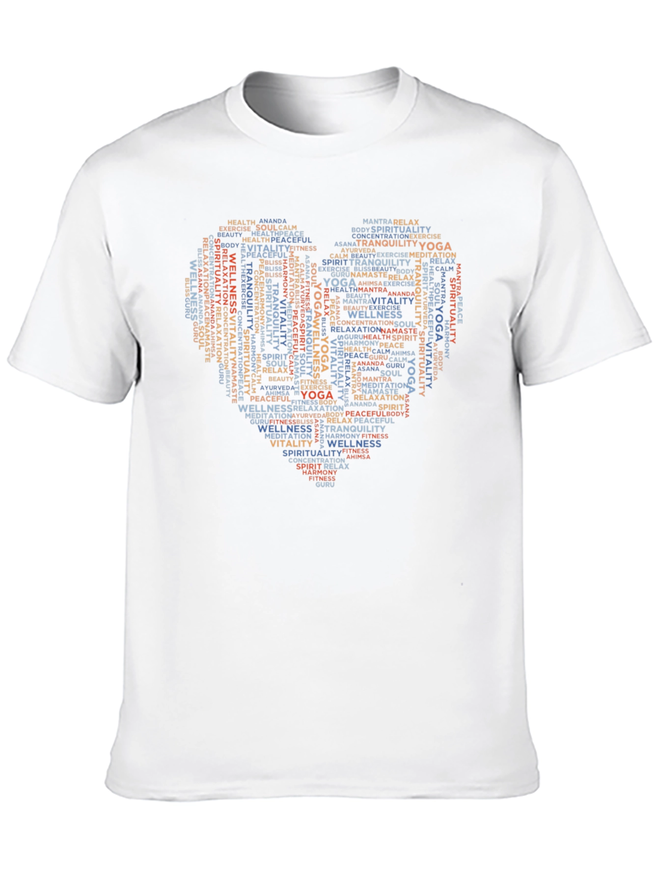 Yoga & Wellness Heart Graphic T-Shirt