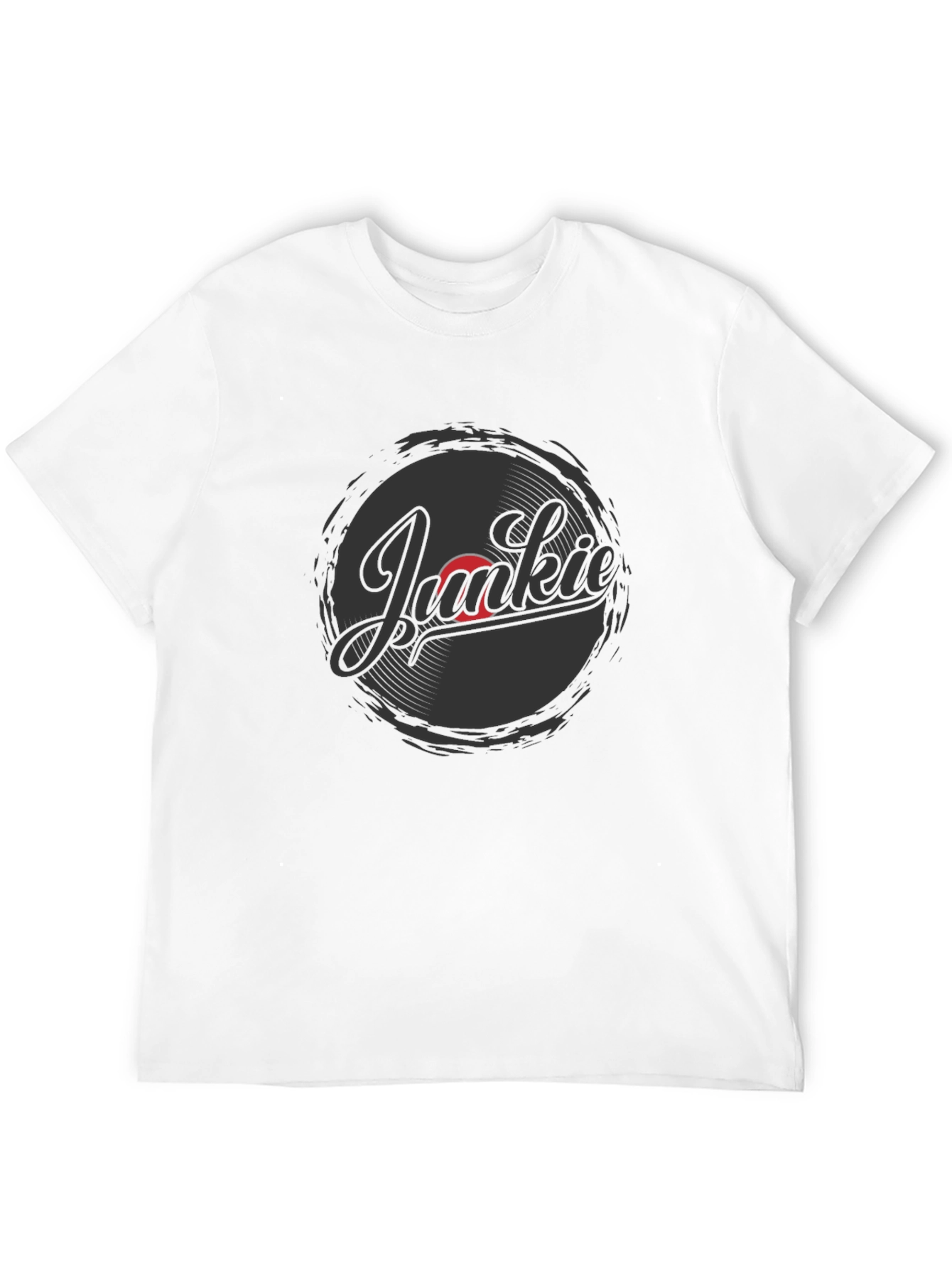 Vinyl Junkie Graphic T-Shirt - Music Lover Tee