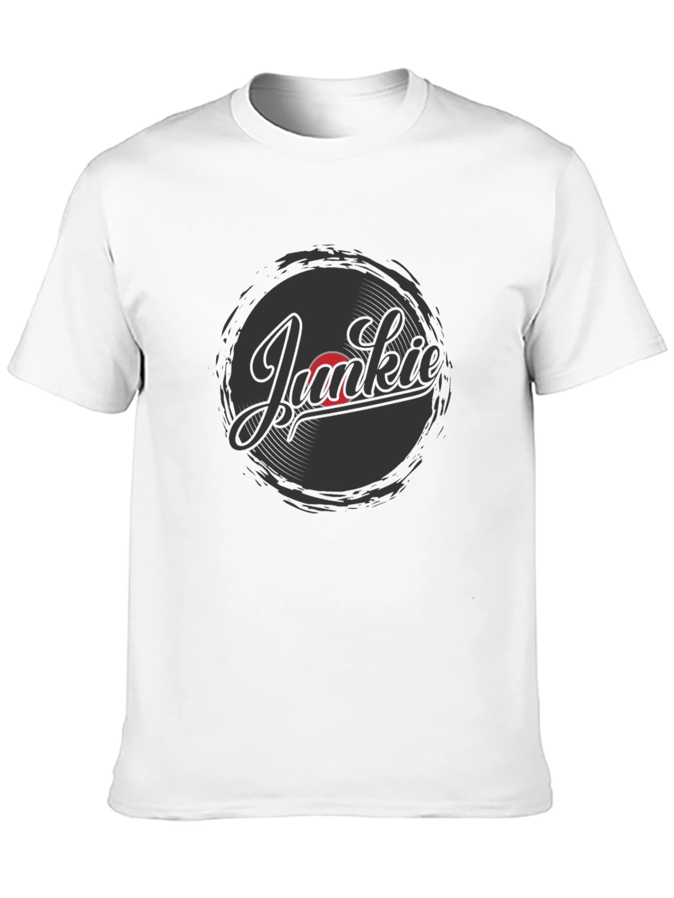 Vinyl Junkie Graphic T-Shirt - Music Lover Tee