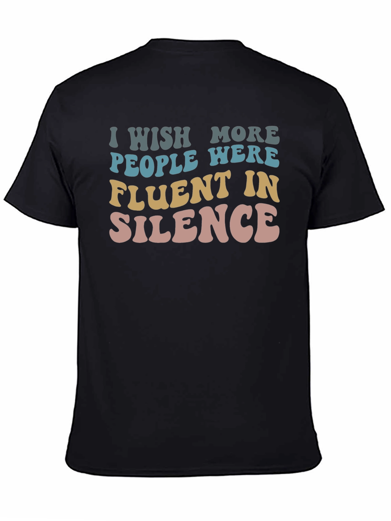 Fluent in Silence Graphic Tee - Black