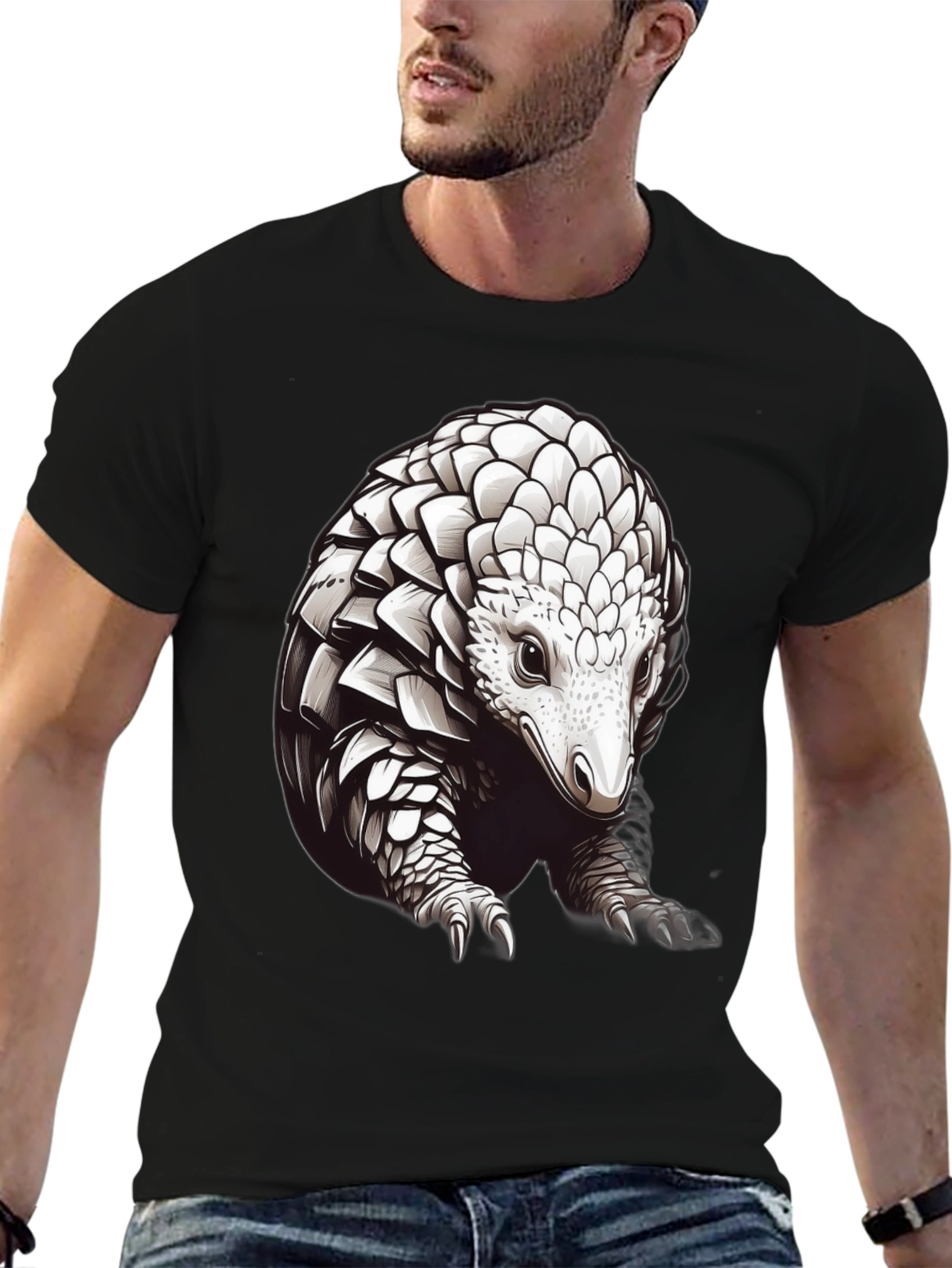Pangolin Graphic Tee - Cool Wildlife Design