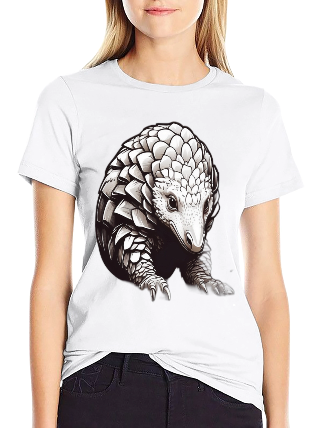 Pangolin Graphic Tee - Cool Wildlife Design