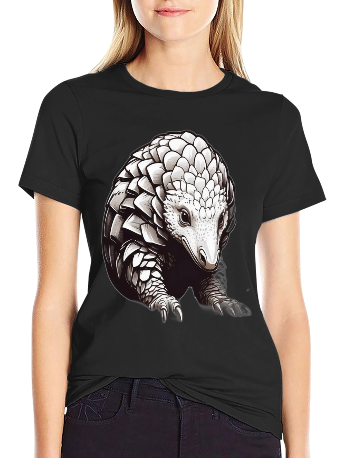 Pangolin Graphic Tee - Cool Wildlife Design