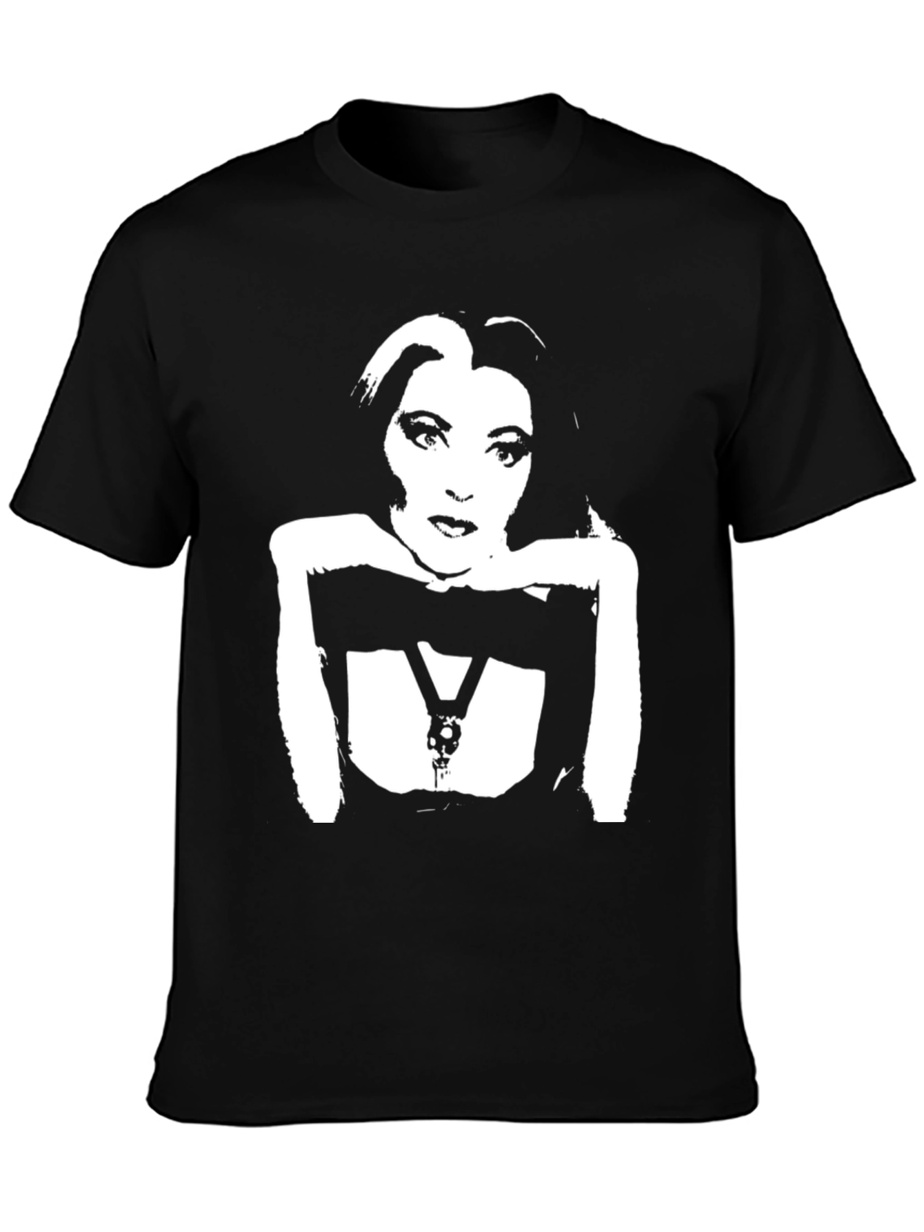 Black Graphic Tee - Iconic Womans Silhouette