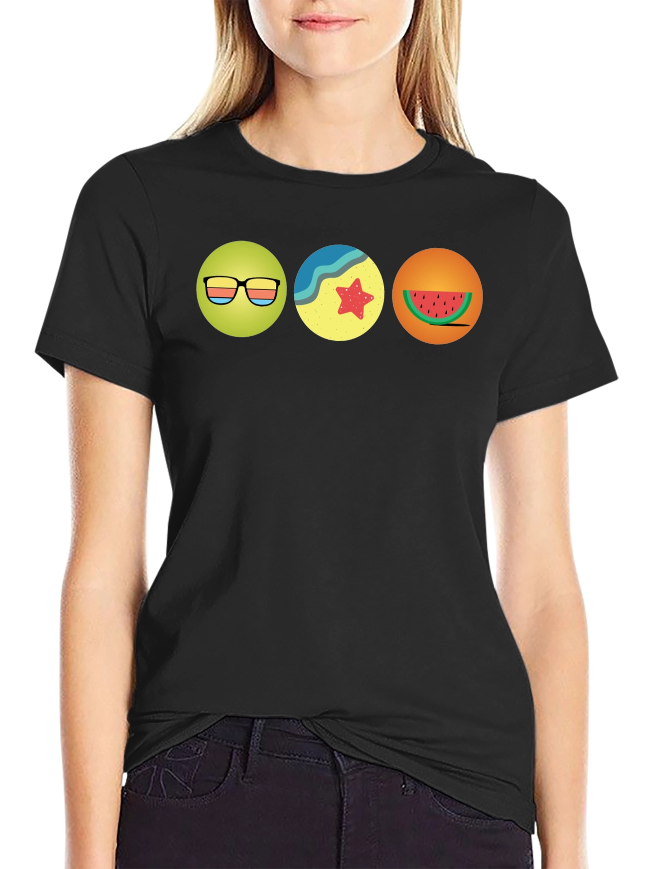 Summer Theme Graphic T-Shirt