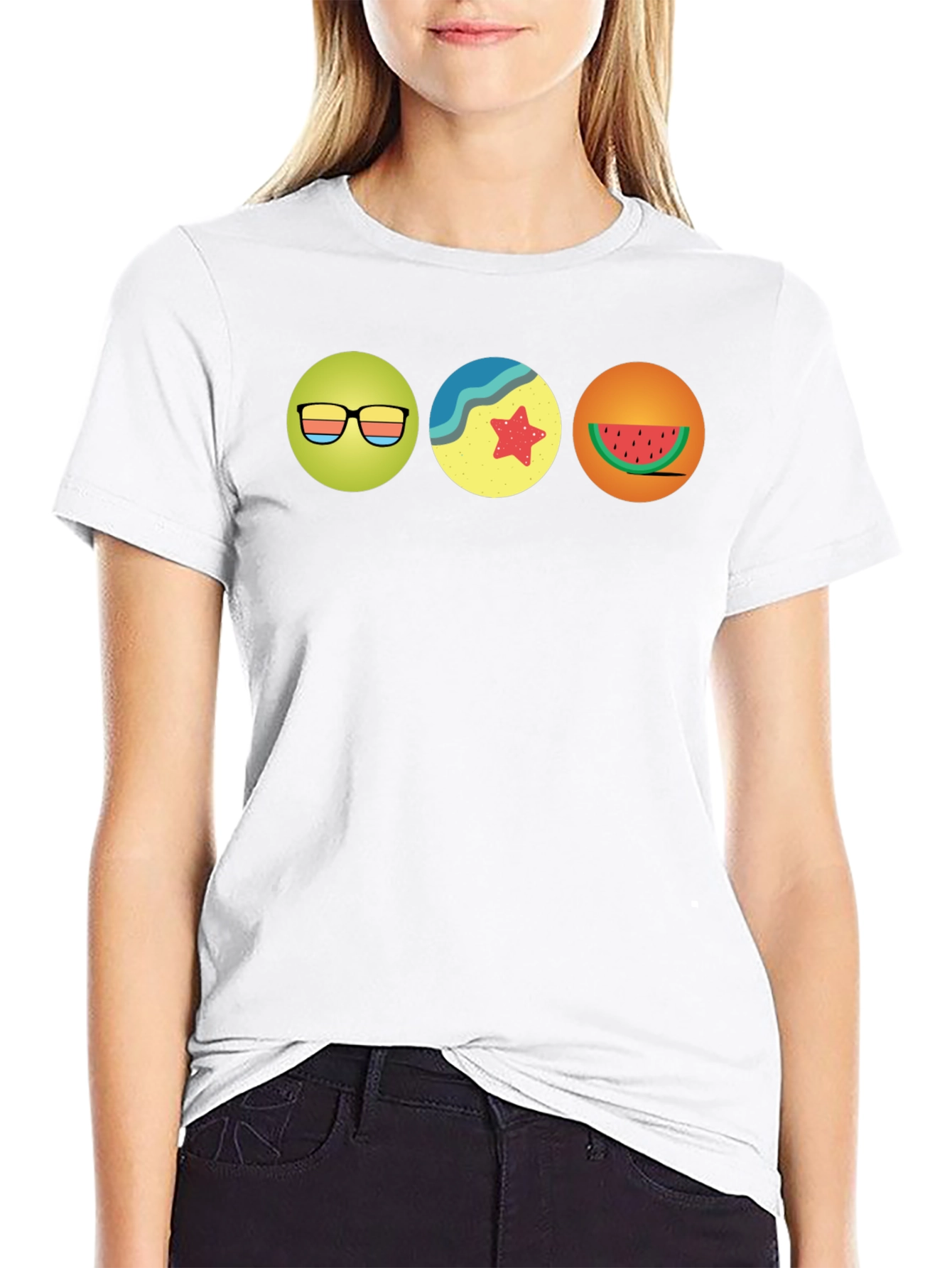 Summer Theme Graphic T-Shirt