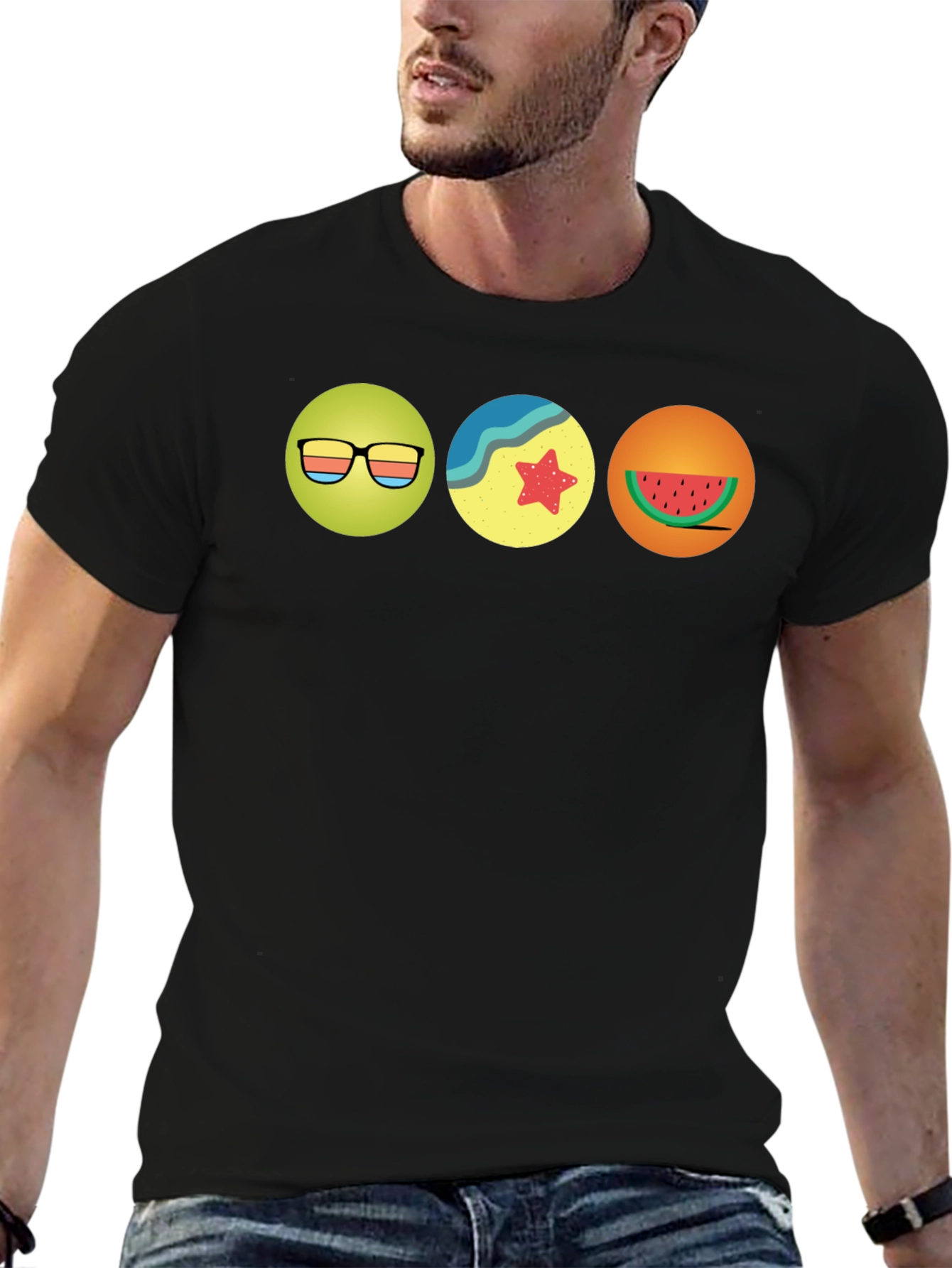 Summer Theme Graphic T-Shirt