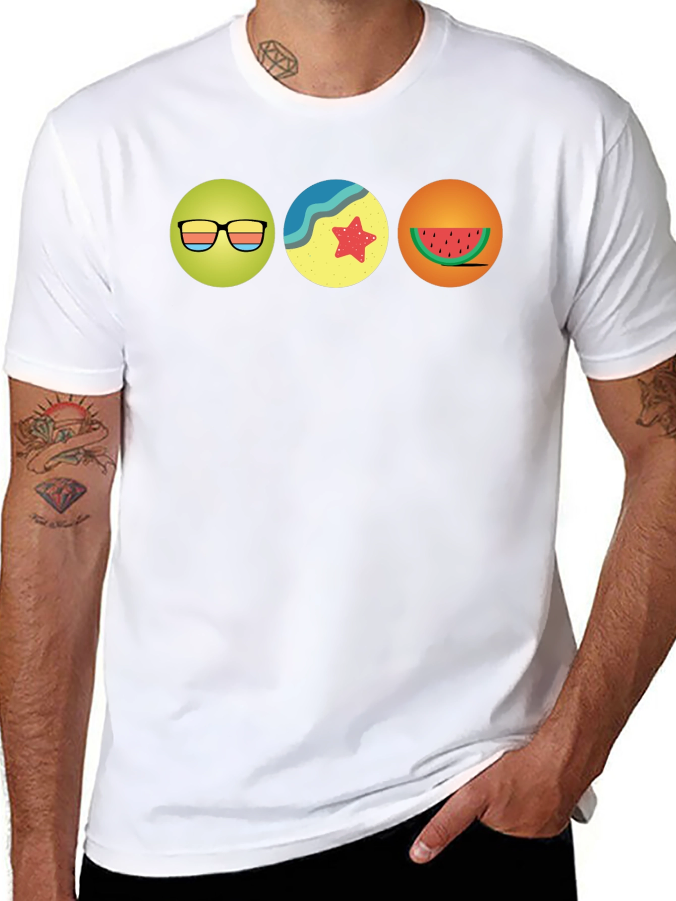 Summer Theme Graphic T-Shirt