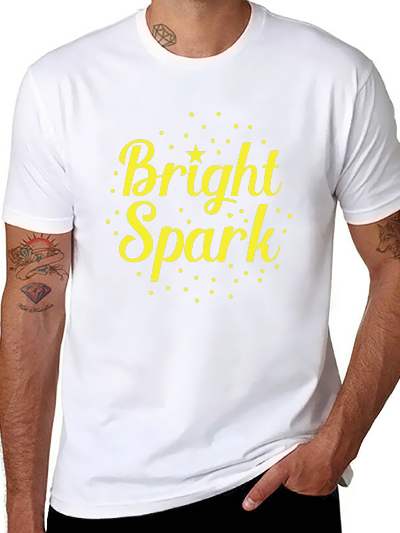 Bright Spark Graphic Tee - Soft Cotton Blend