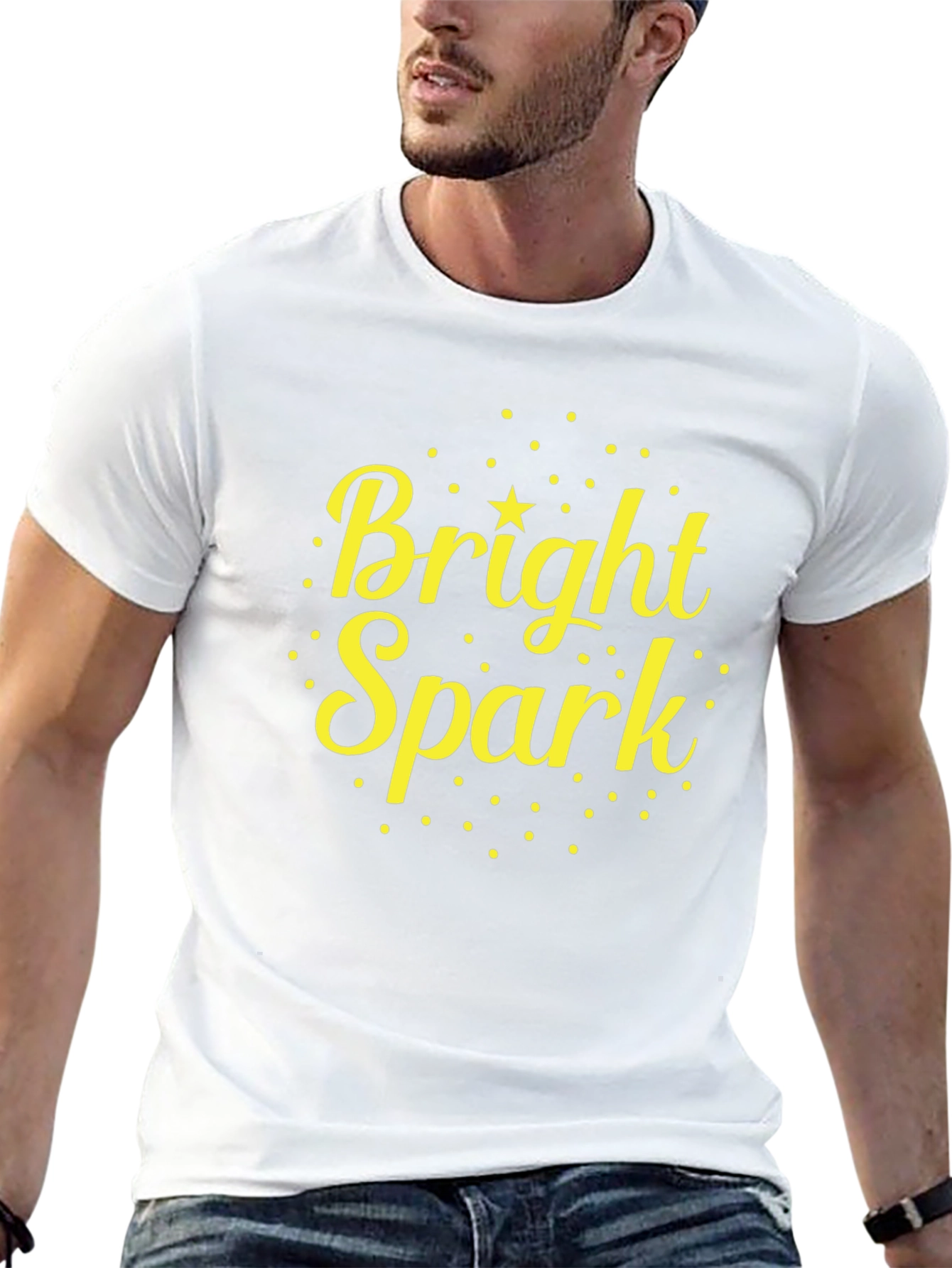 Bright Spark Graphic Tee - Soft Cotton Blend