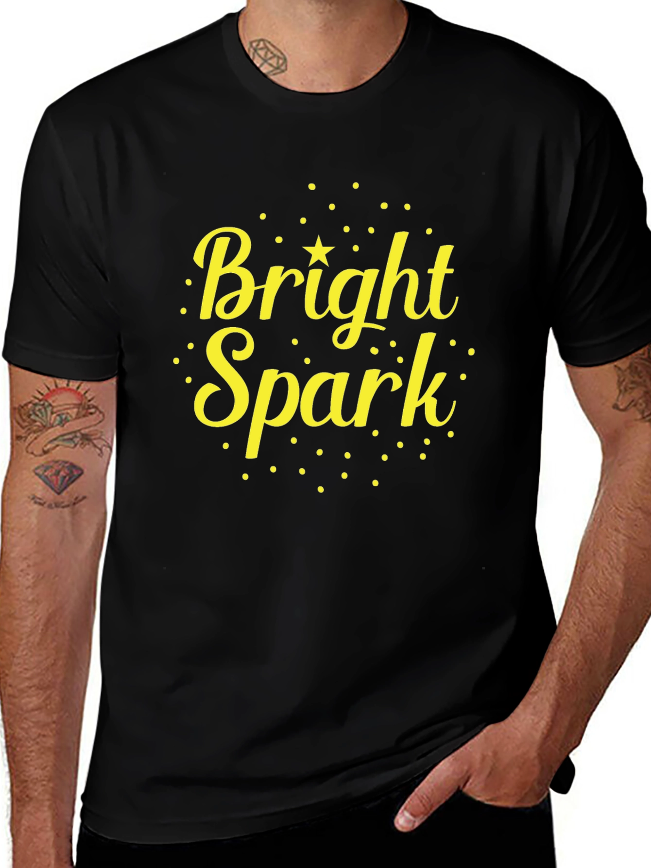 Bright Spark Graphic Tee - Soft Cotton Blend