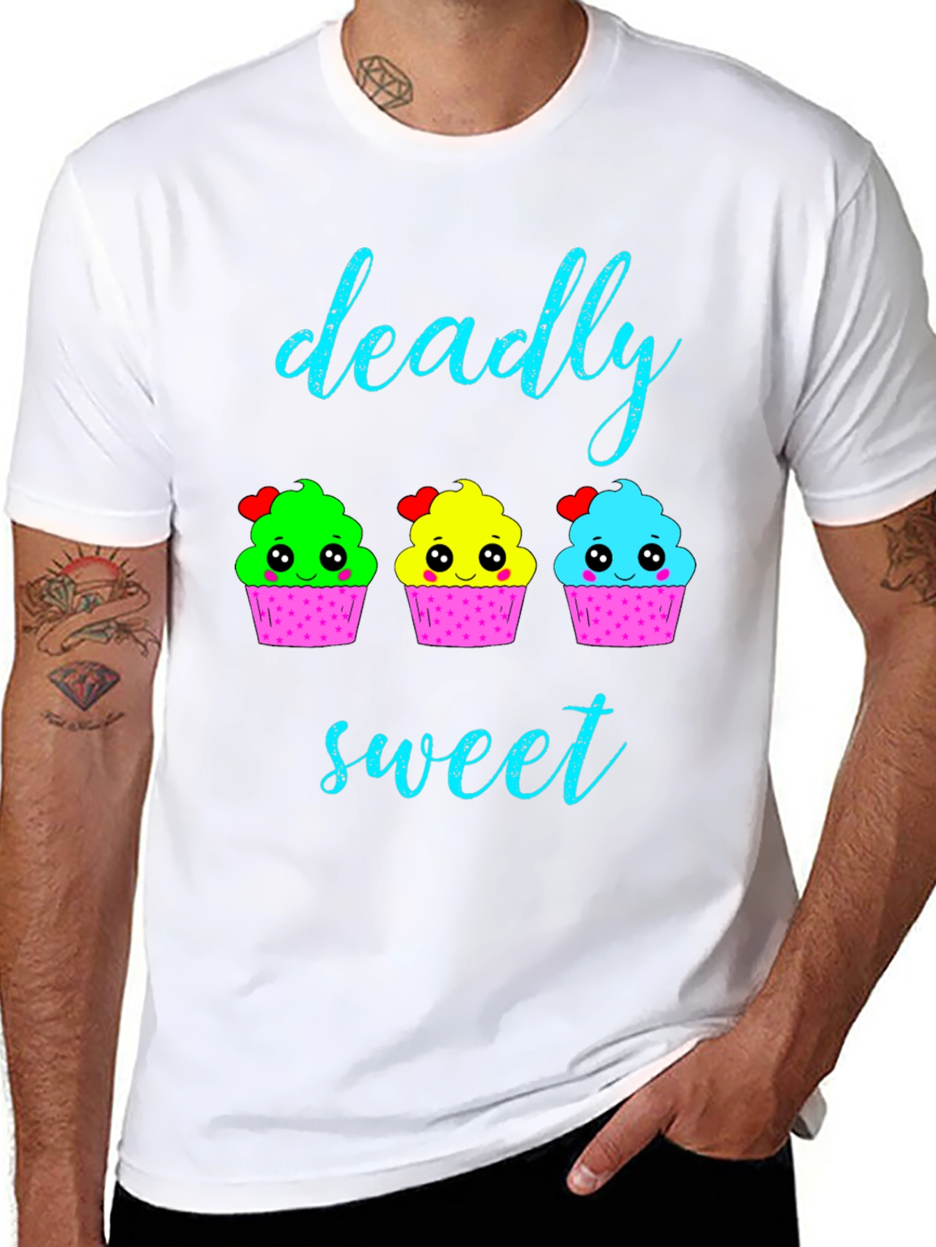 Deadly Sweet Cupcake Graphic T-Shirt