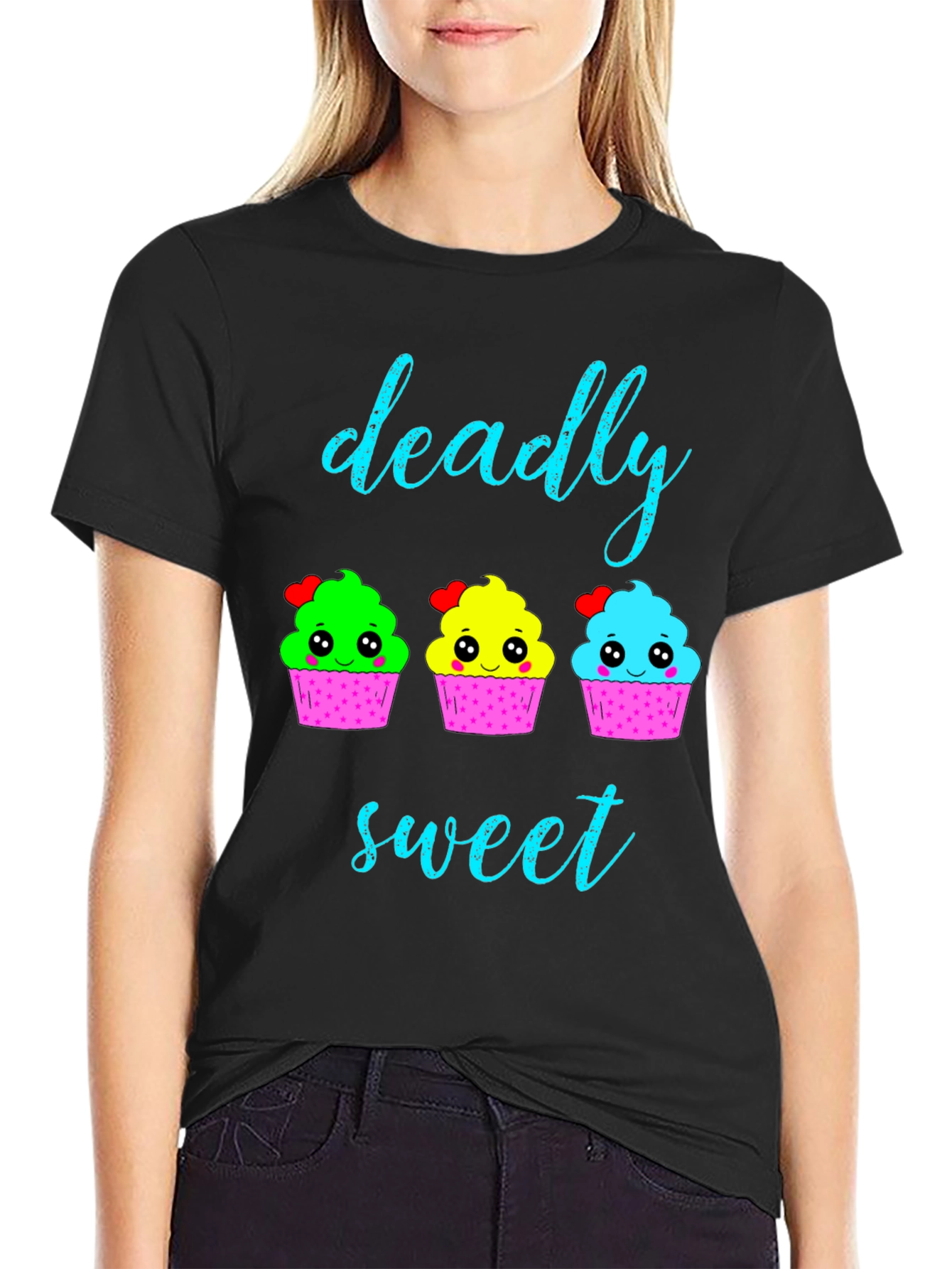 Deadly Sweet Cupcake Graphic T-Shirt