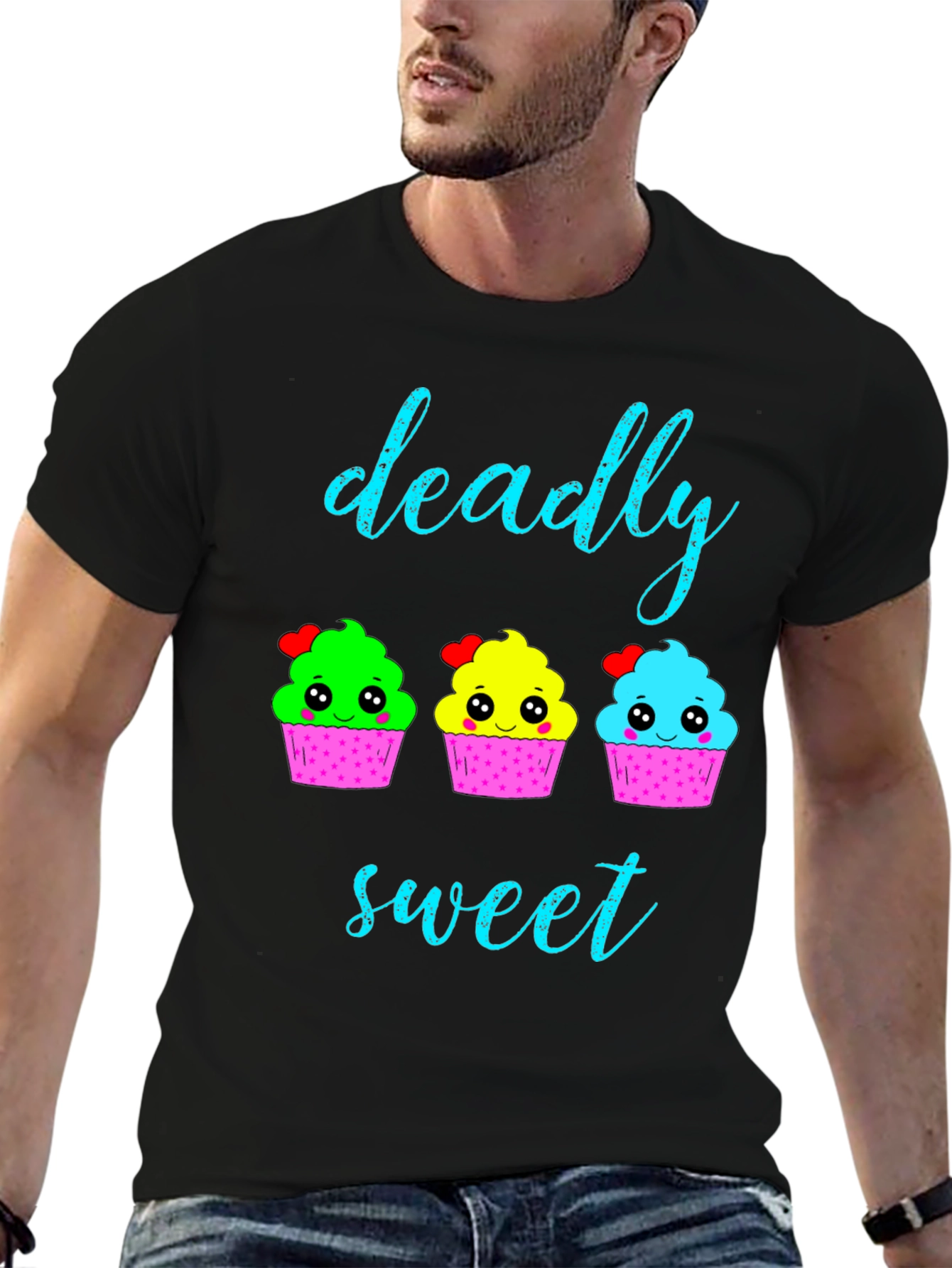 Deadly Sweet Cupcake Graphic T-Shirt