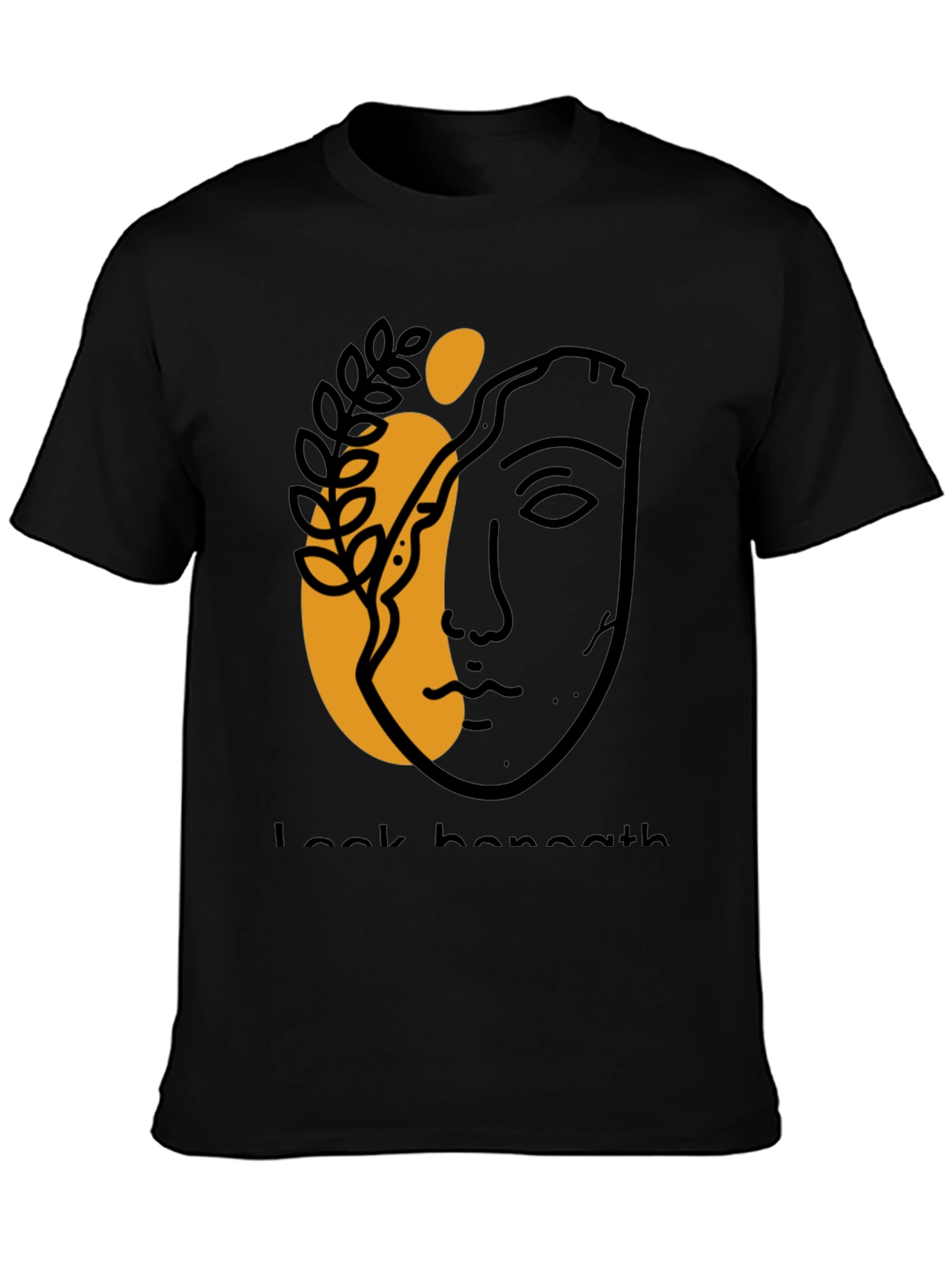 Abstract Face Graphic Tee - Modern Aesthetic T-Shirt