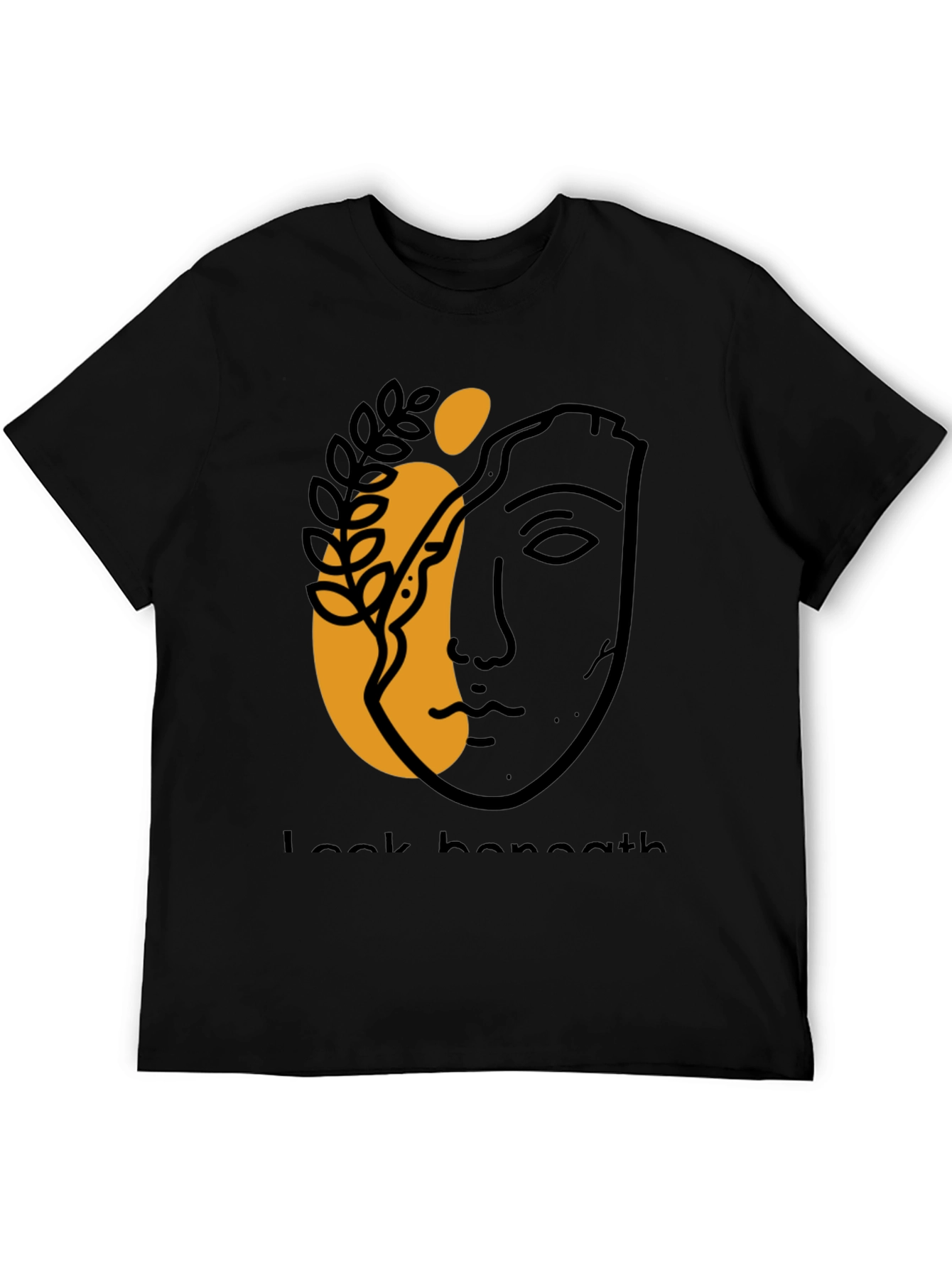 Abstract Face Graphic Tee - Modern Aesthetic T-Shirt