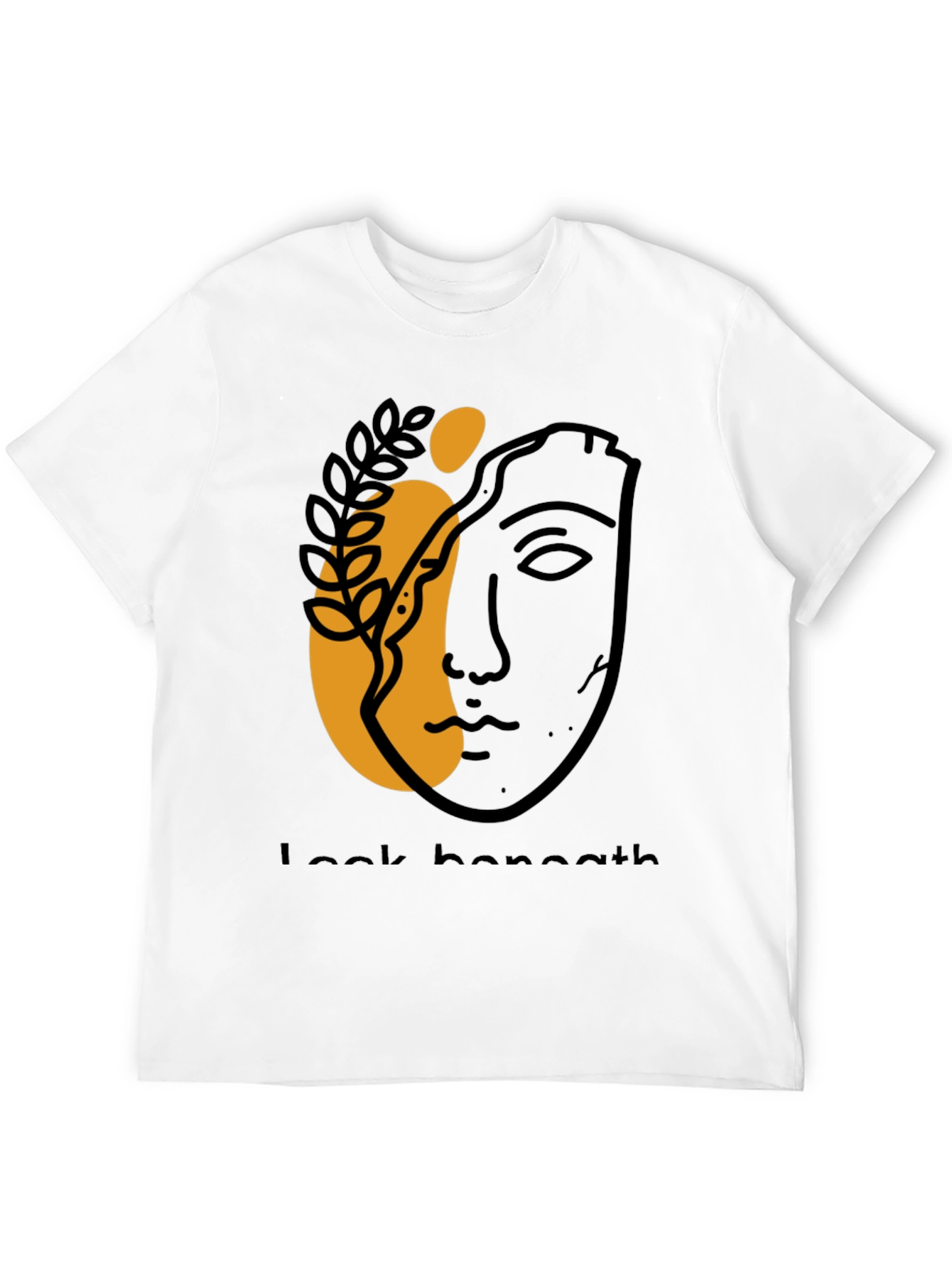 Abstract Face Graphic Tee - Modern Aesthetic T-Shirt