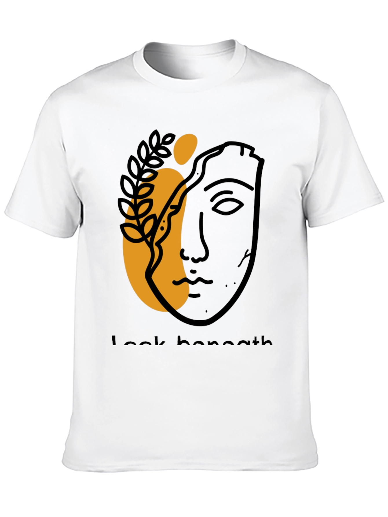 Abstract Face Graphic Tee - Modern Aesthetic T-Shirt