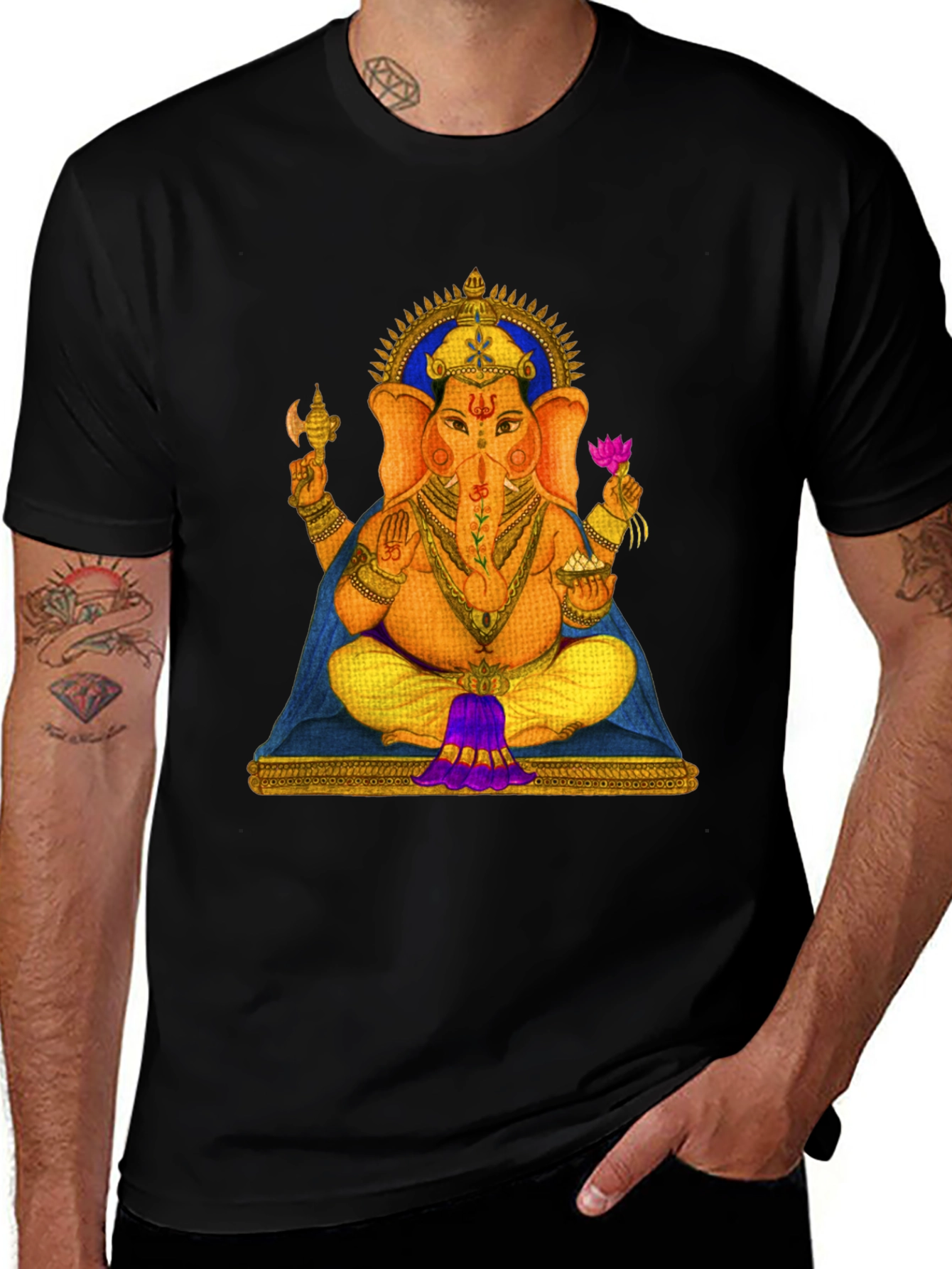 Ganesh Graphic Tee - Spiritual Style