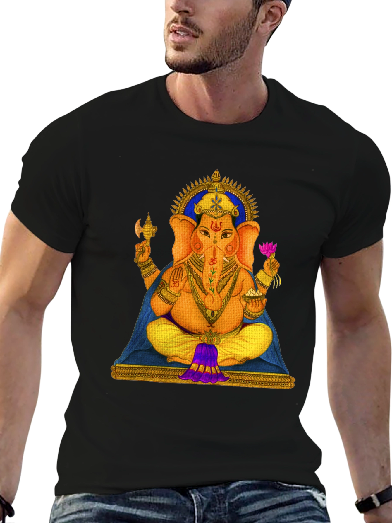 Ganesh Graphic Tee - Spiritual Style