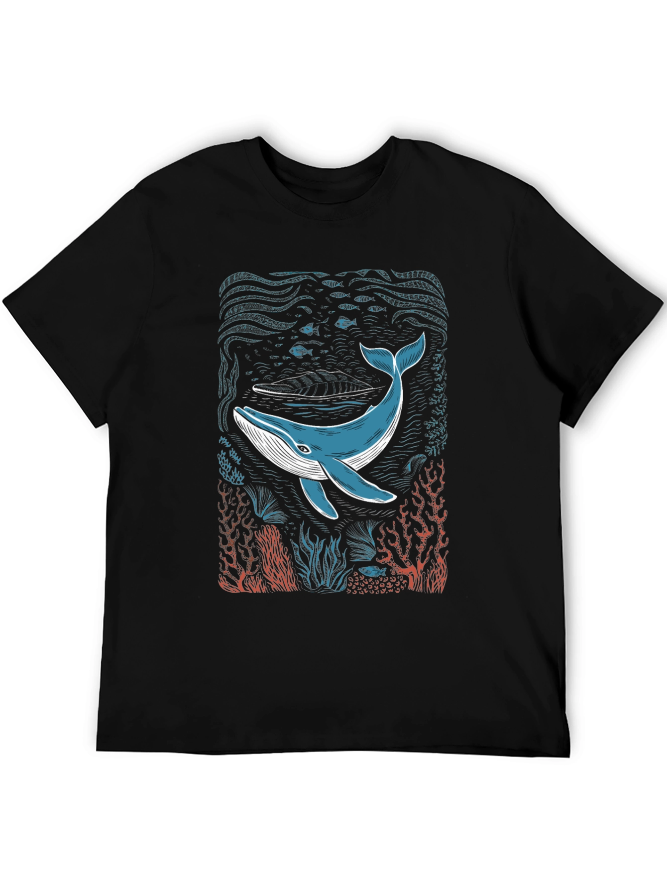 Whale Graphic T-Shirt - Cool Ocean Design