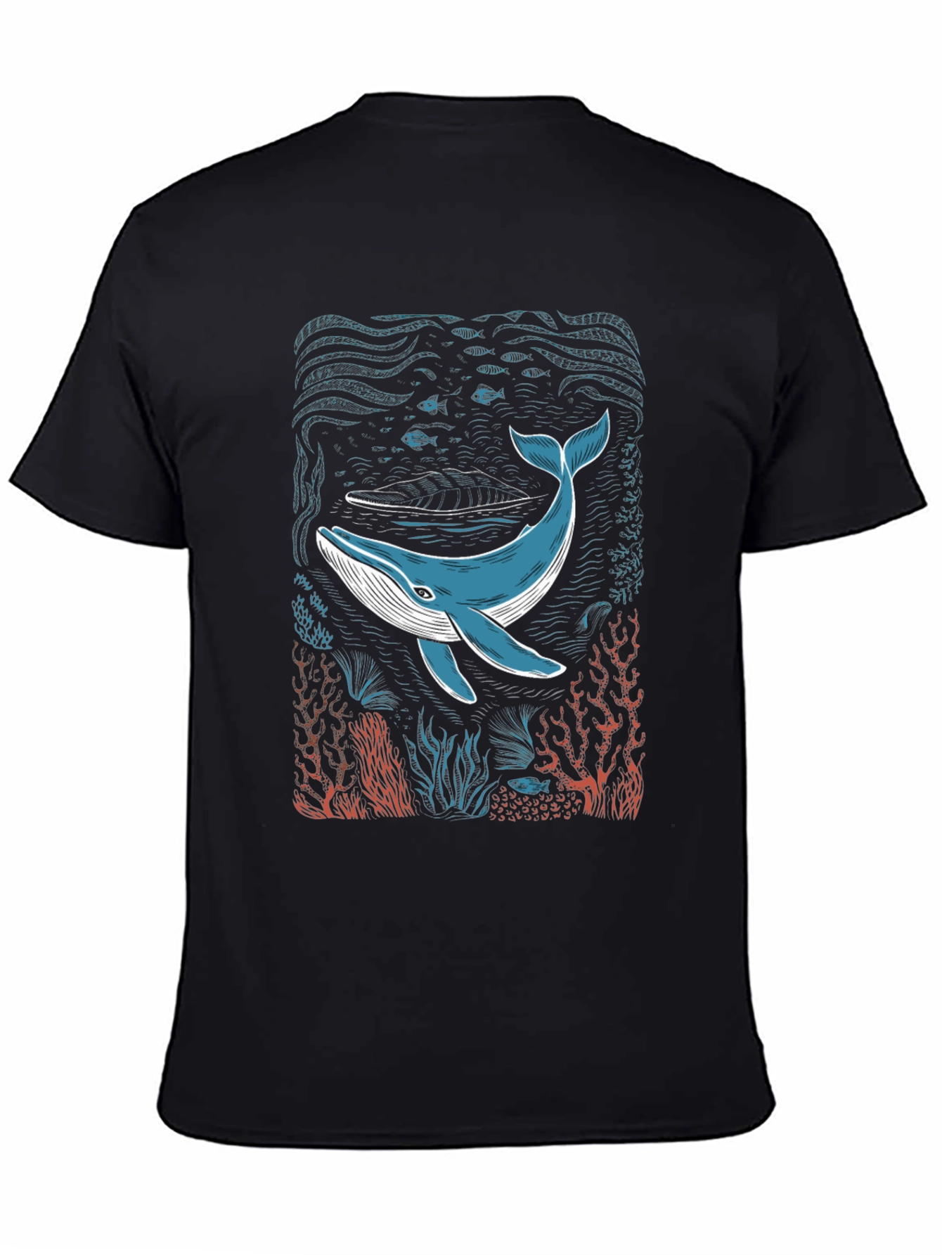 Whale Graphic T-Shirt - Cool Ocean Design
