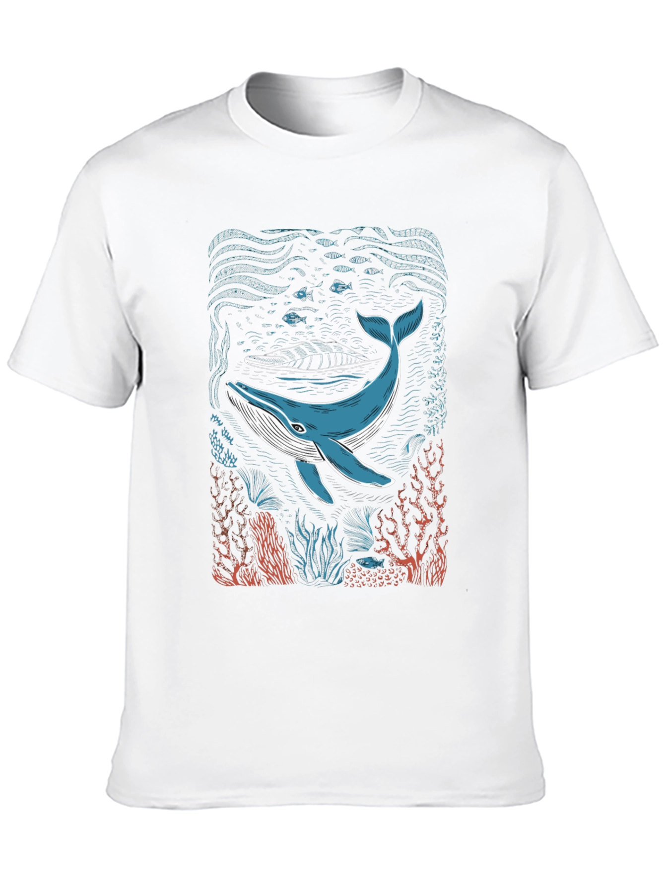 Whale Graphic T-Shirt - Cool Ocean Design