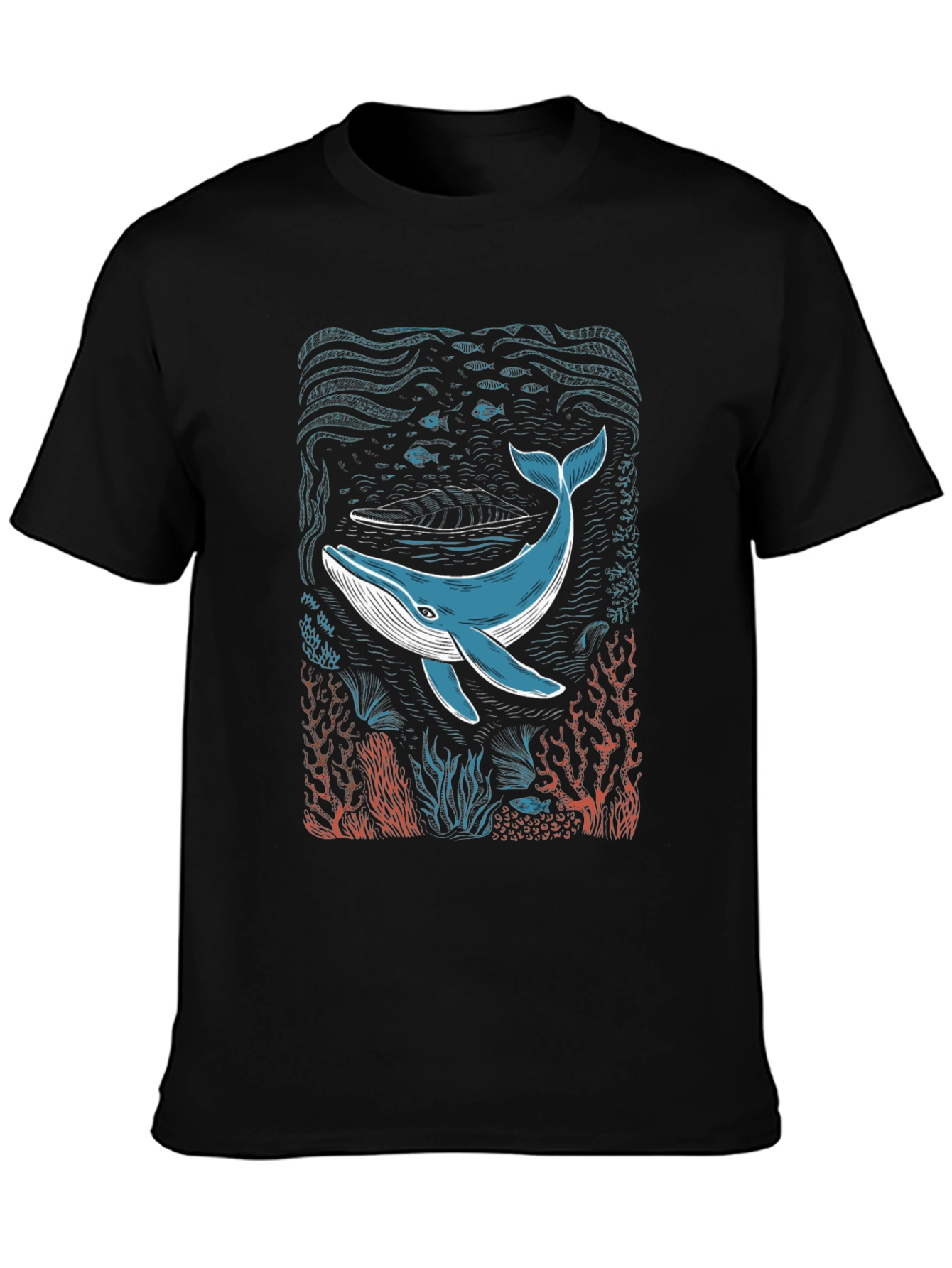 Whale Graphic T-Shirt - Cool Ocean Design