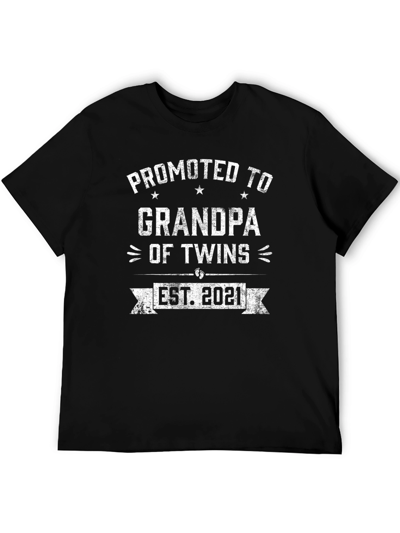 Promoted to Grandpa of Twins Est. 2021 T-Shirt