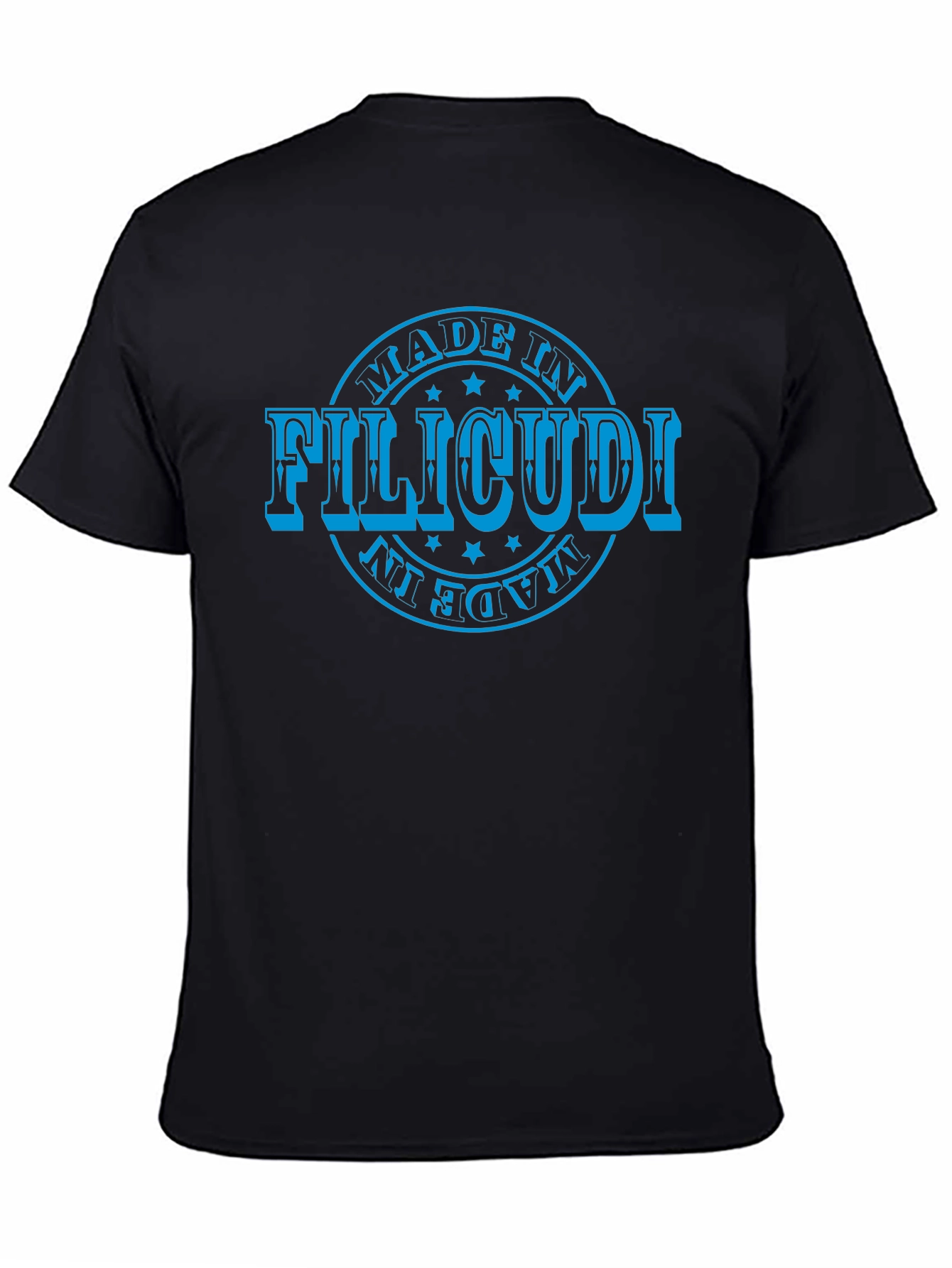 Made in Filicudi T-Shirt Black Cotton