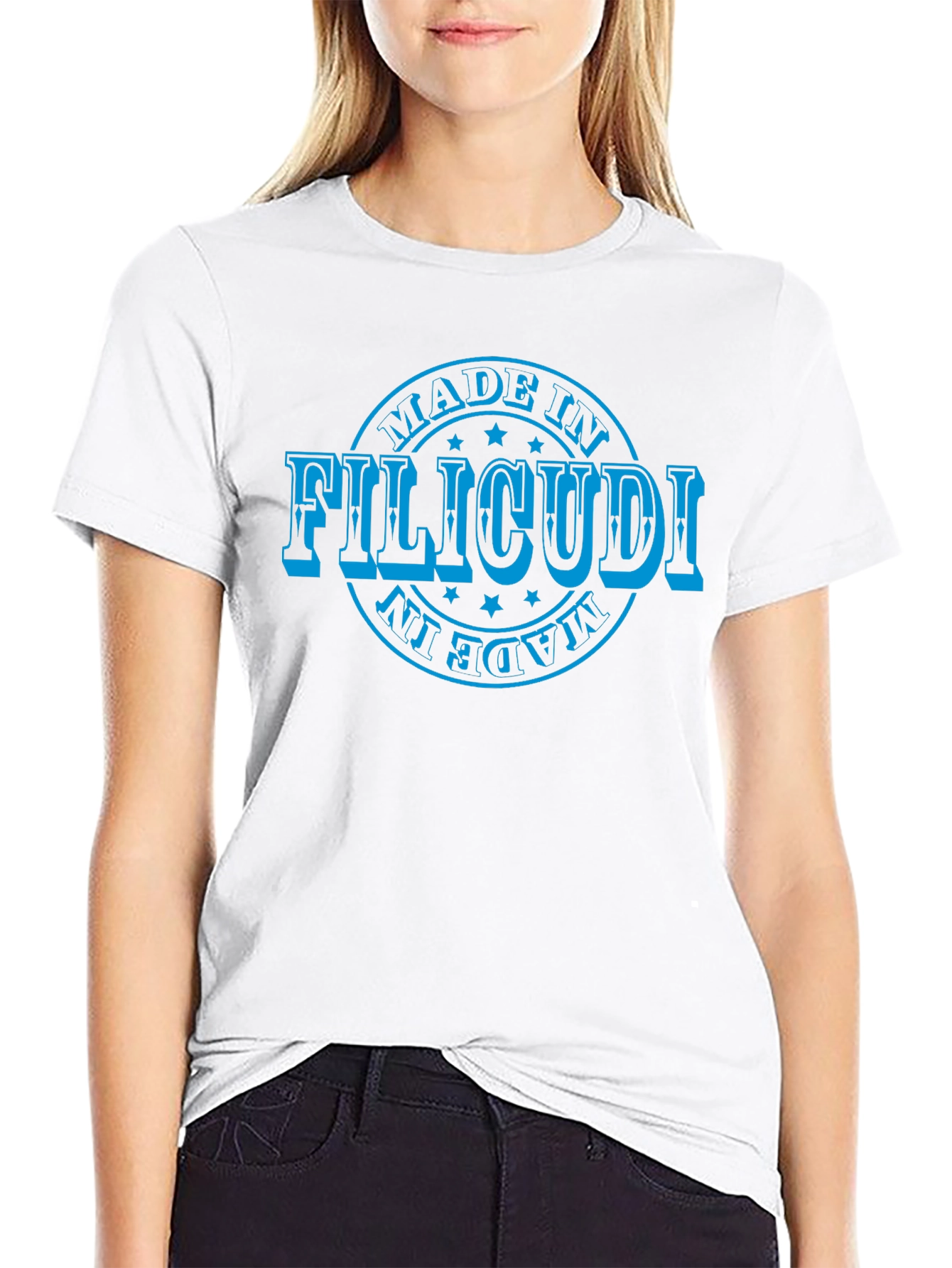 Made in Filicudi T-Shirt Black Cotton
