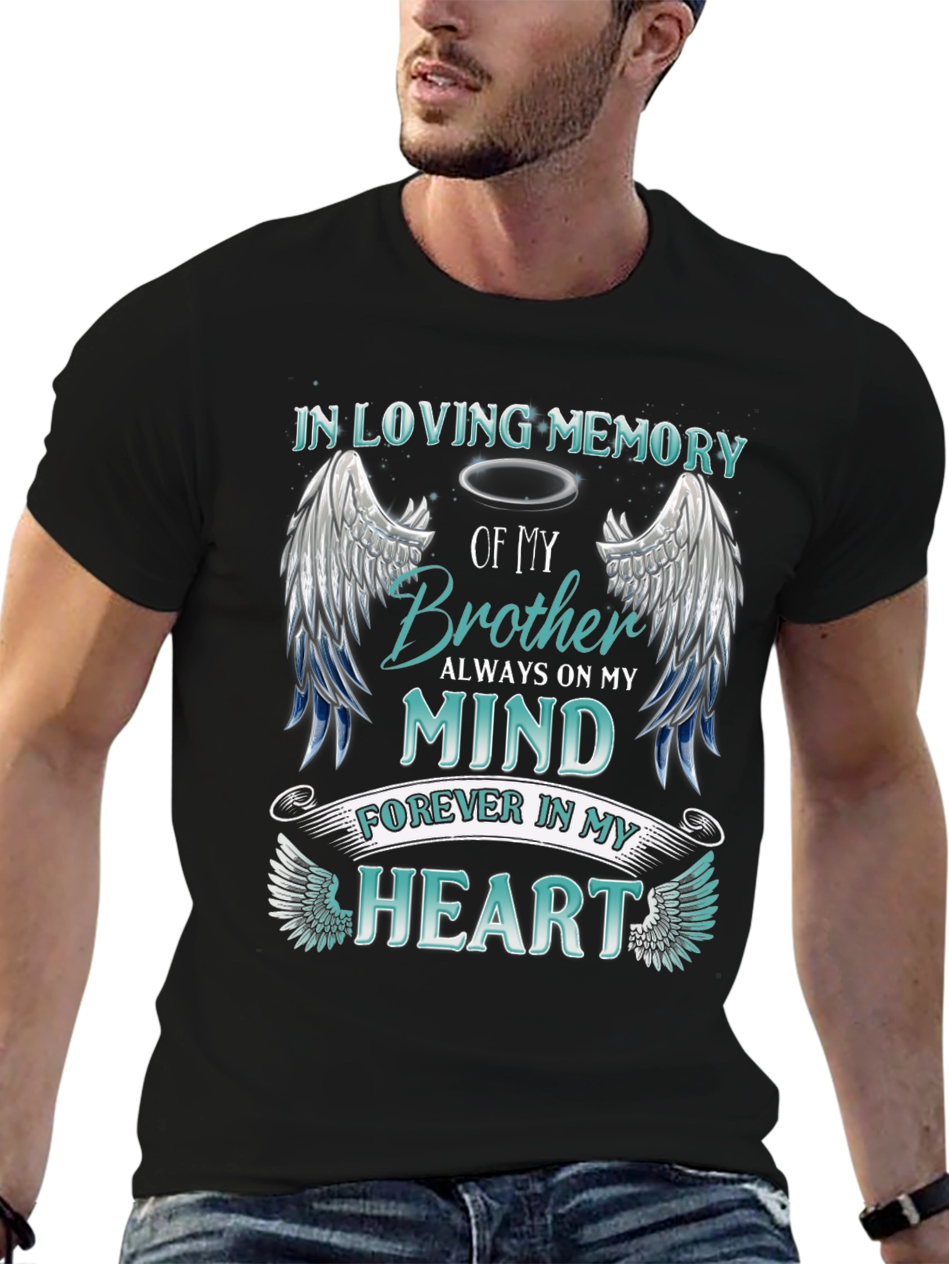 In Loving Memory Brother Graphic T-Shirt
