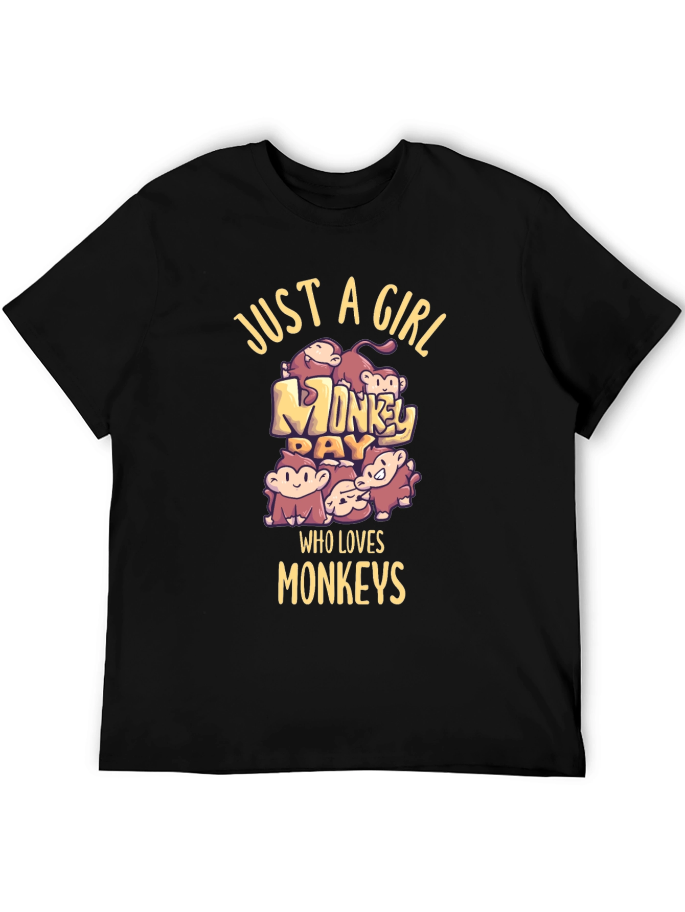 Just A Girl Who Loves Monkeys T-Shirt