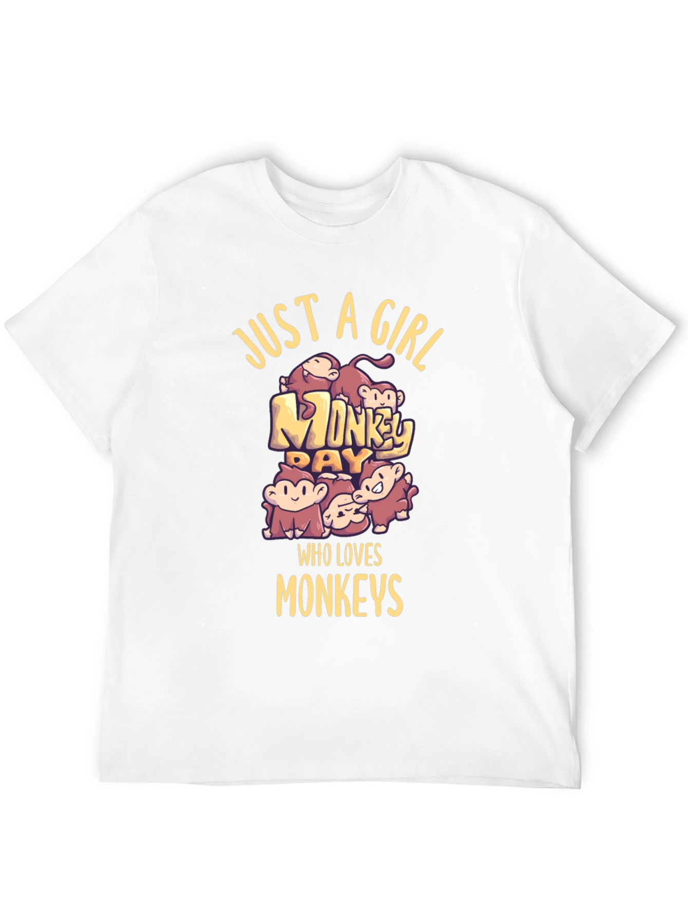 Just A Girl Who Loves Monkeys T-Shirt