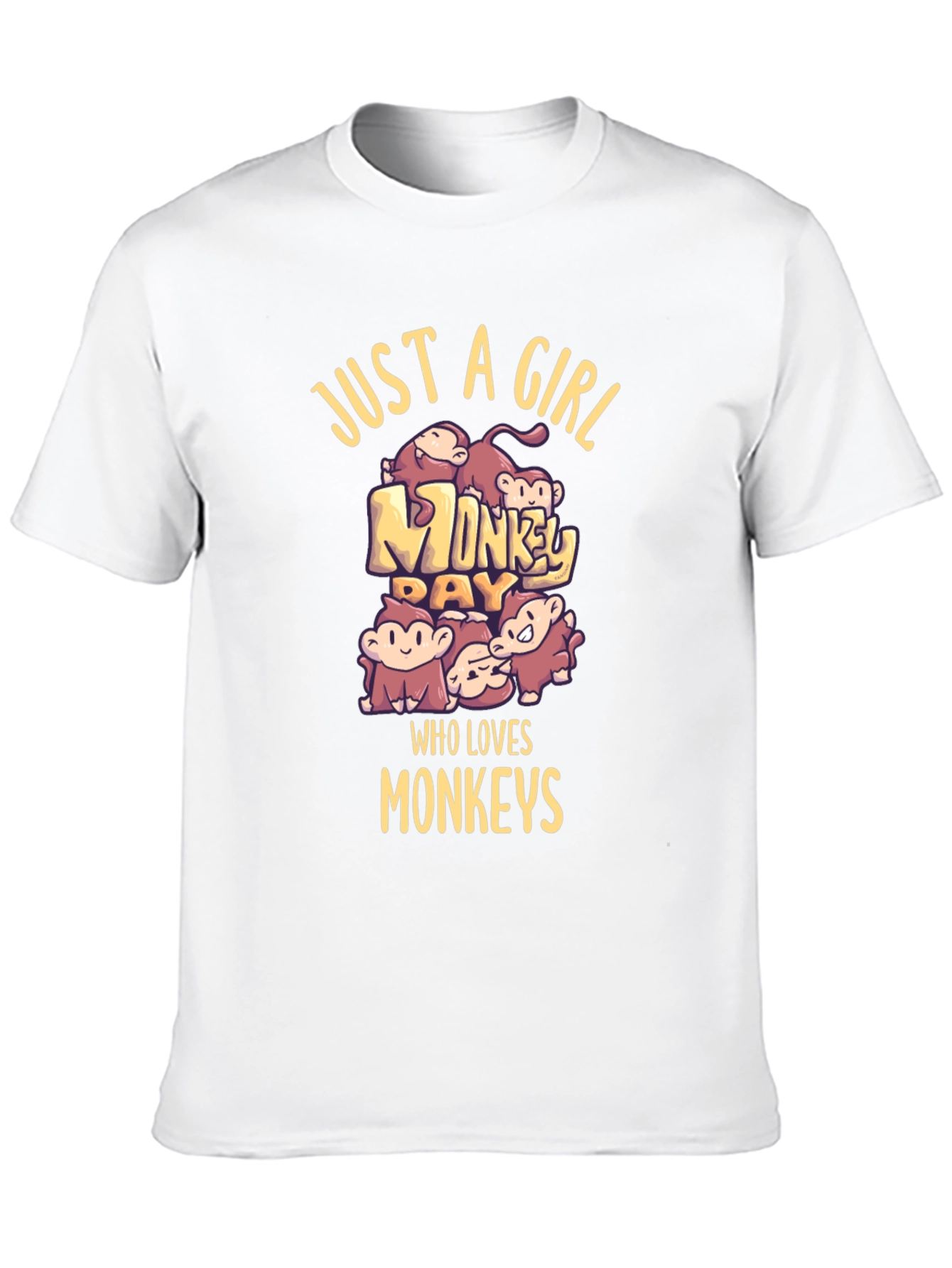 Just A Girl Who Loves Monkeys T-Shirt