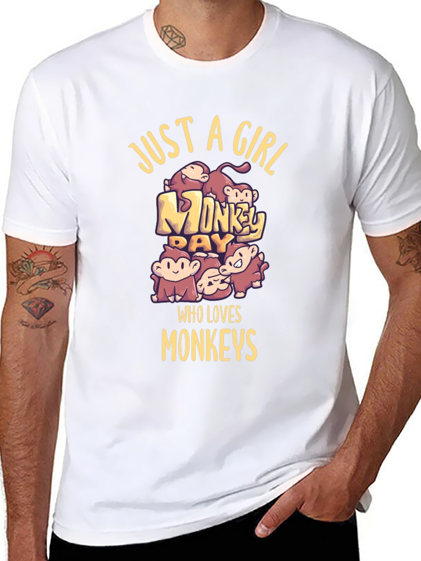 Just A Girl Who Loves Monkeys T-Shirt