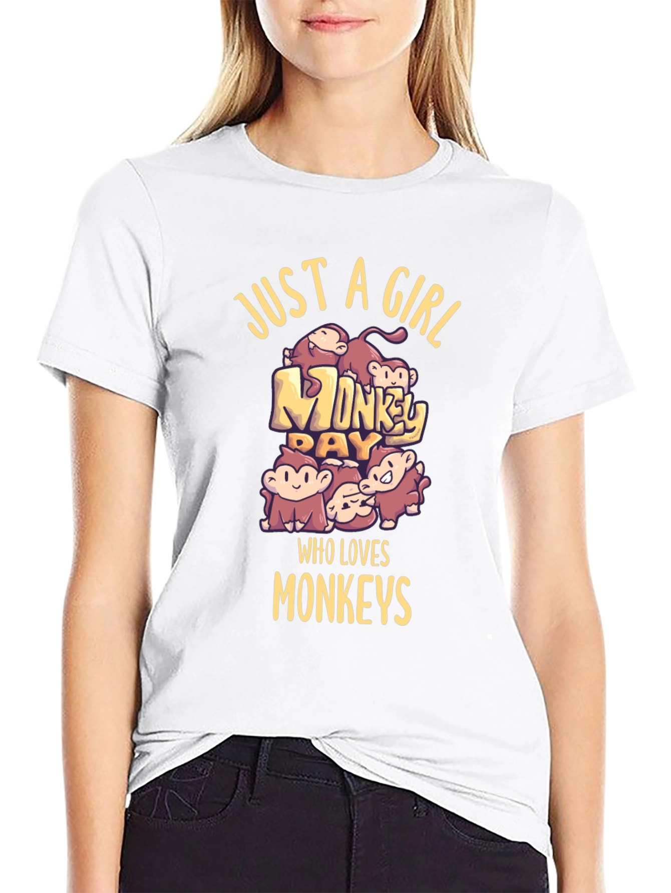Just A Girl Who Loves Monkeys T-Shirt