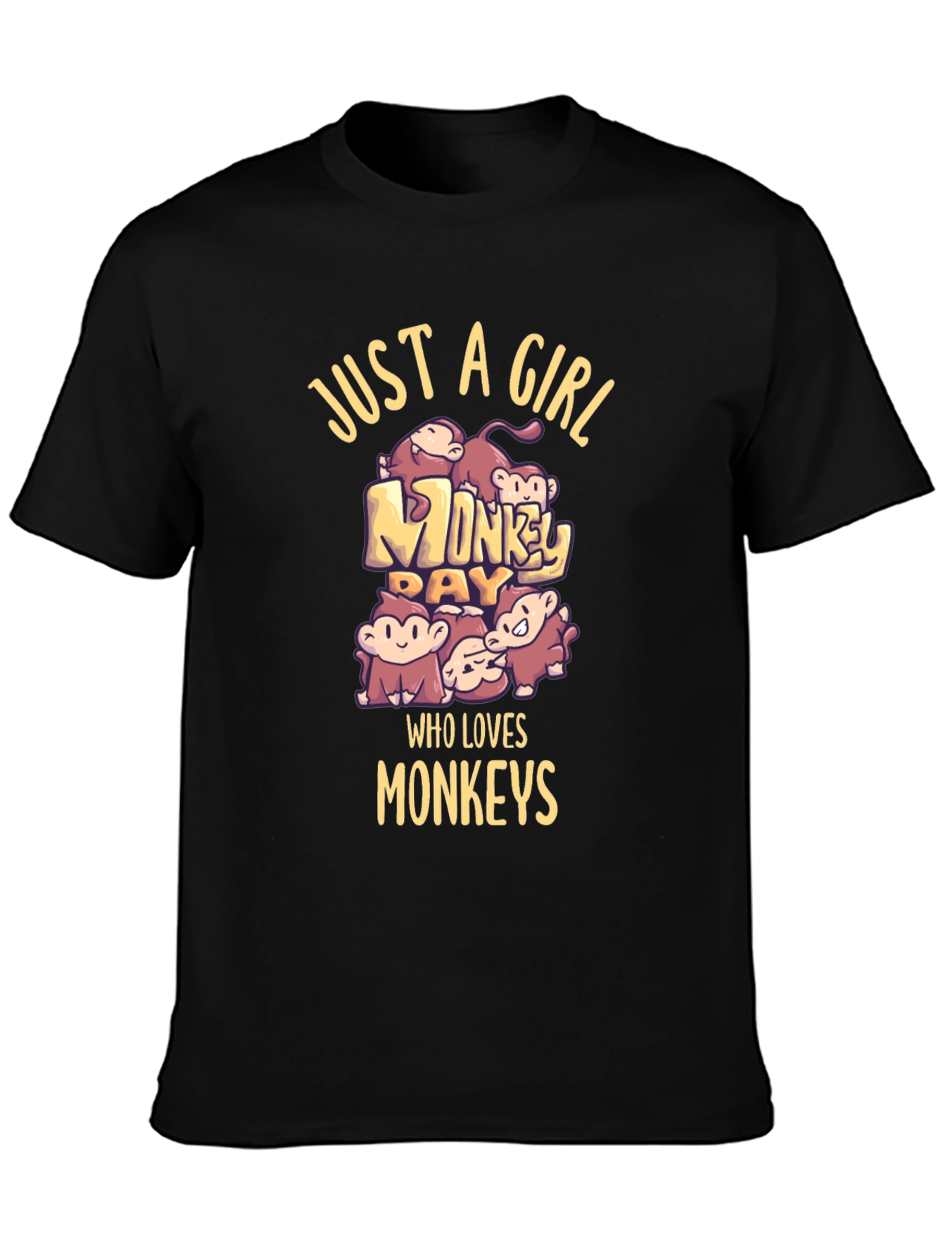 Just A Girl Who Loves Monkeys T-Shirt