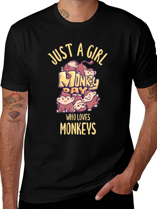 Just A Girl Who Loves Monkeys T-Shirt
