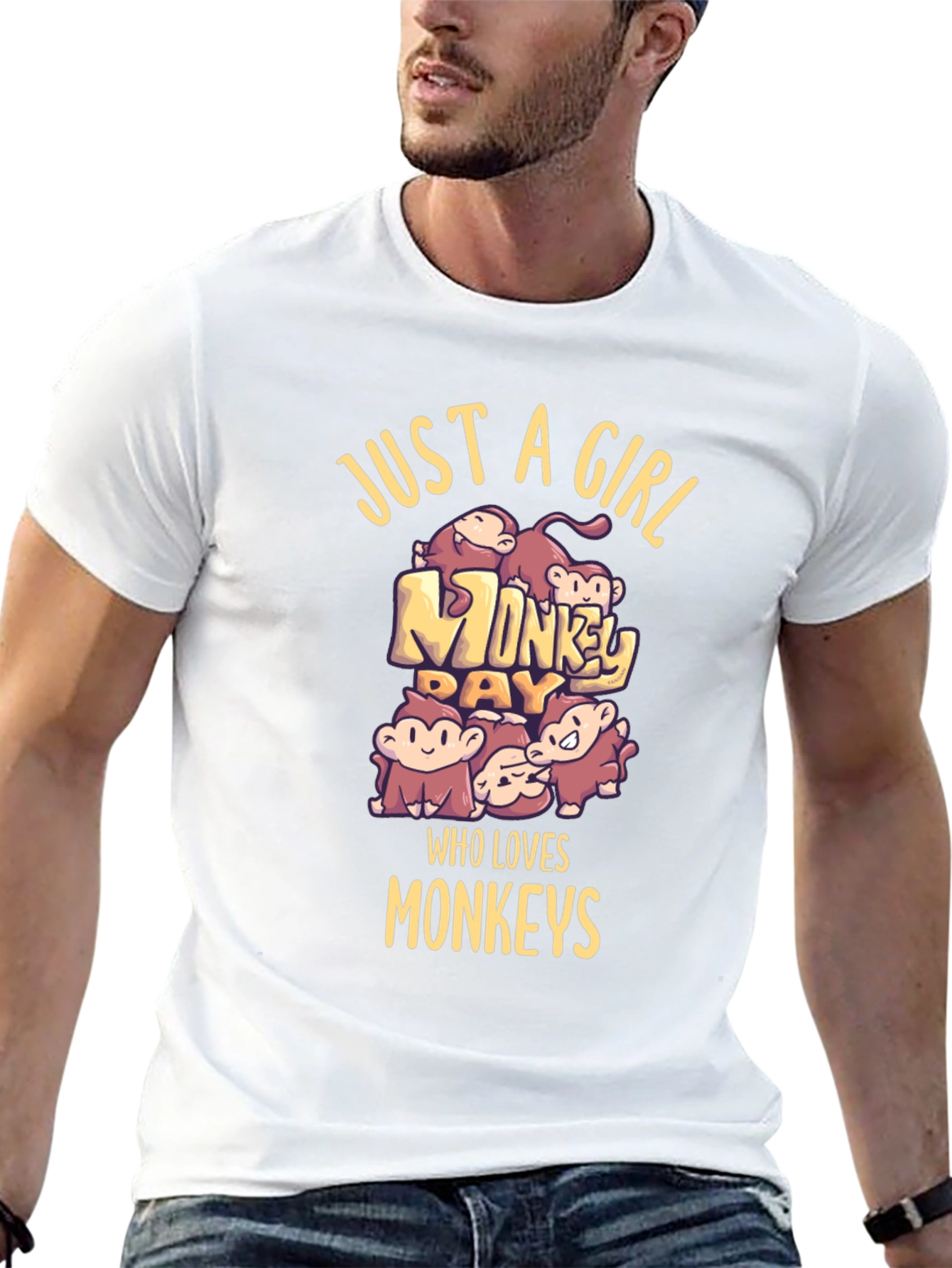 Just A Girl Who Loves Monkeys T-Shirt