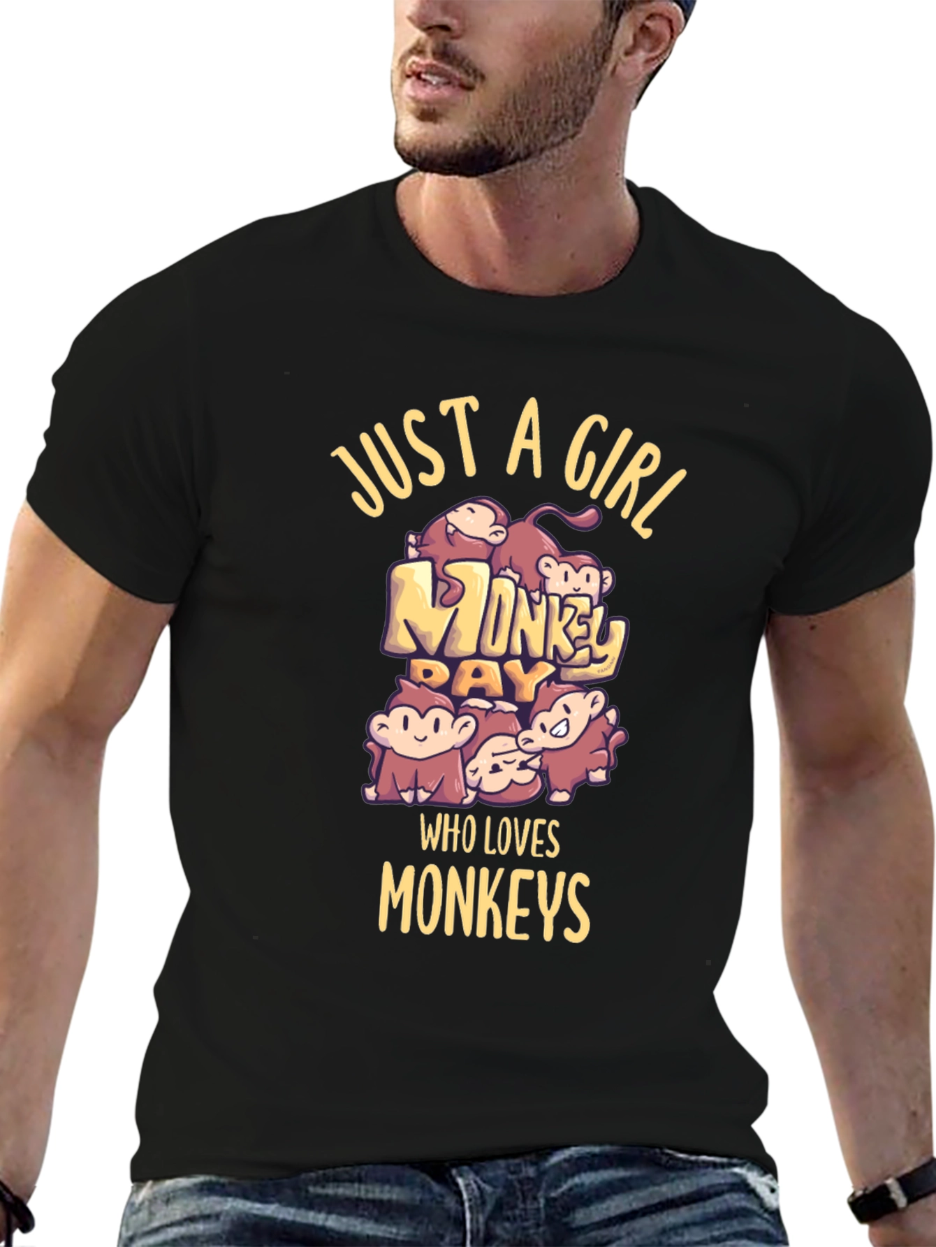 Just A Girl Who Loves Monkeys T-Shirt