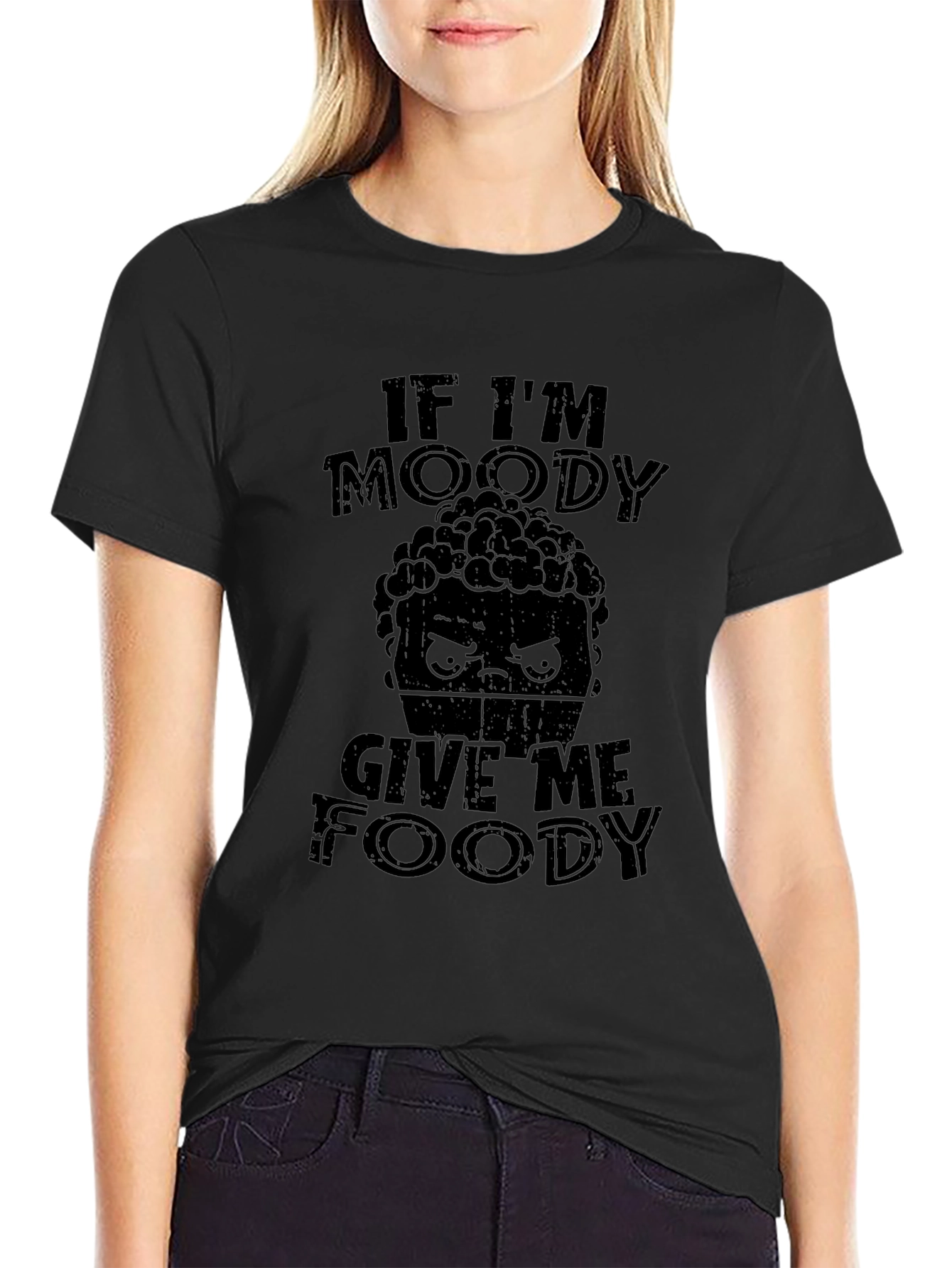 Moody Foody Graphic T-Shirt -  Funny Foodie Tee