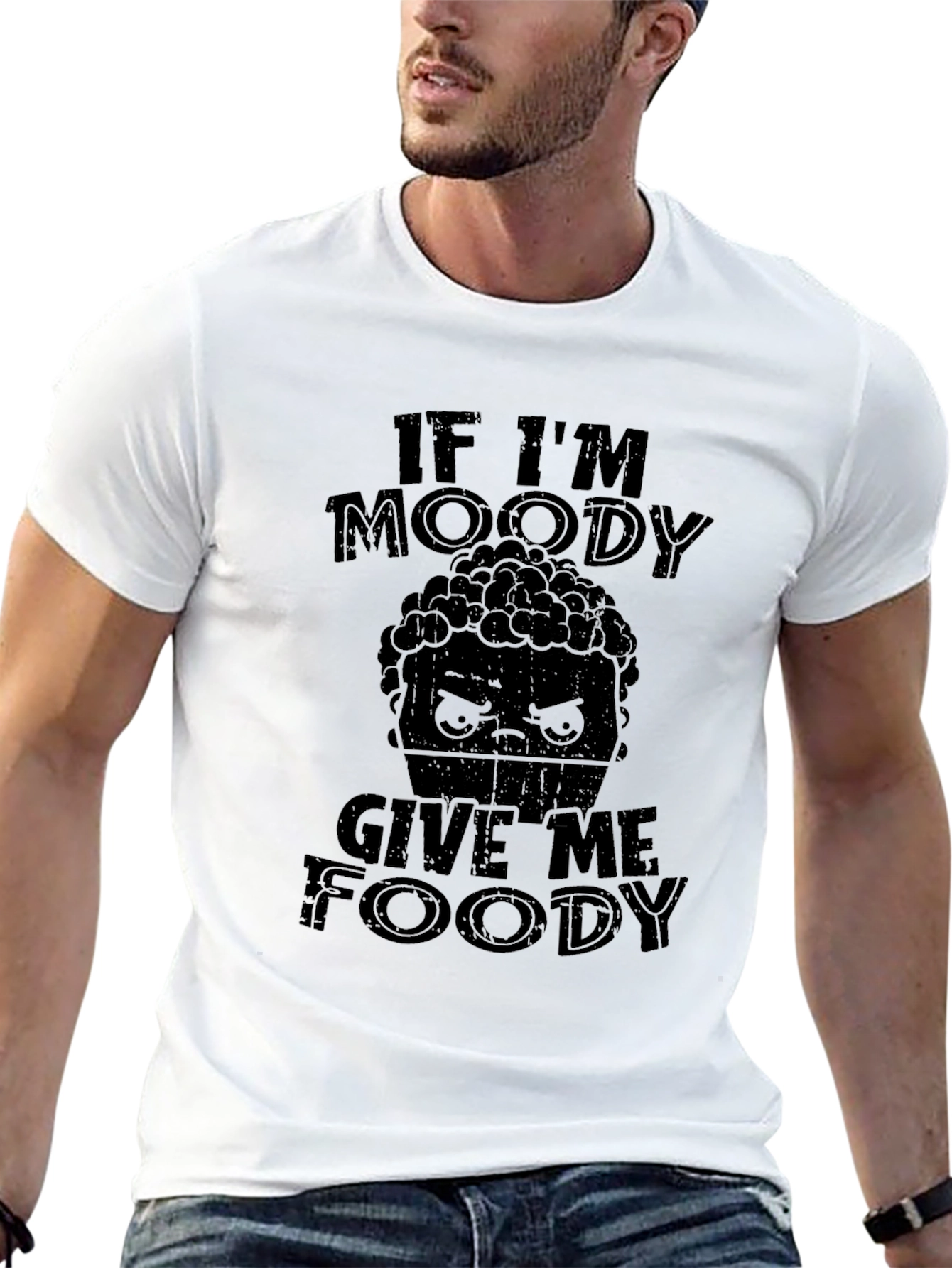 Moody Foody Graphic T-Shirt -  Funny Foodie Tee