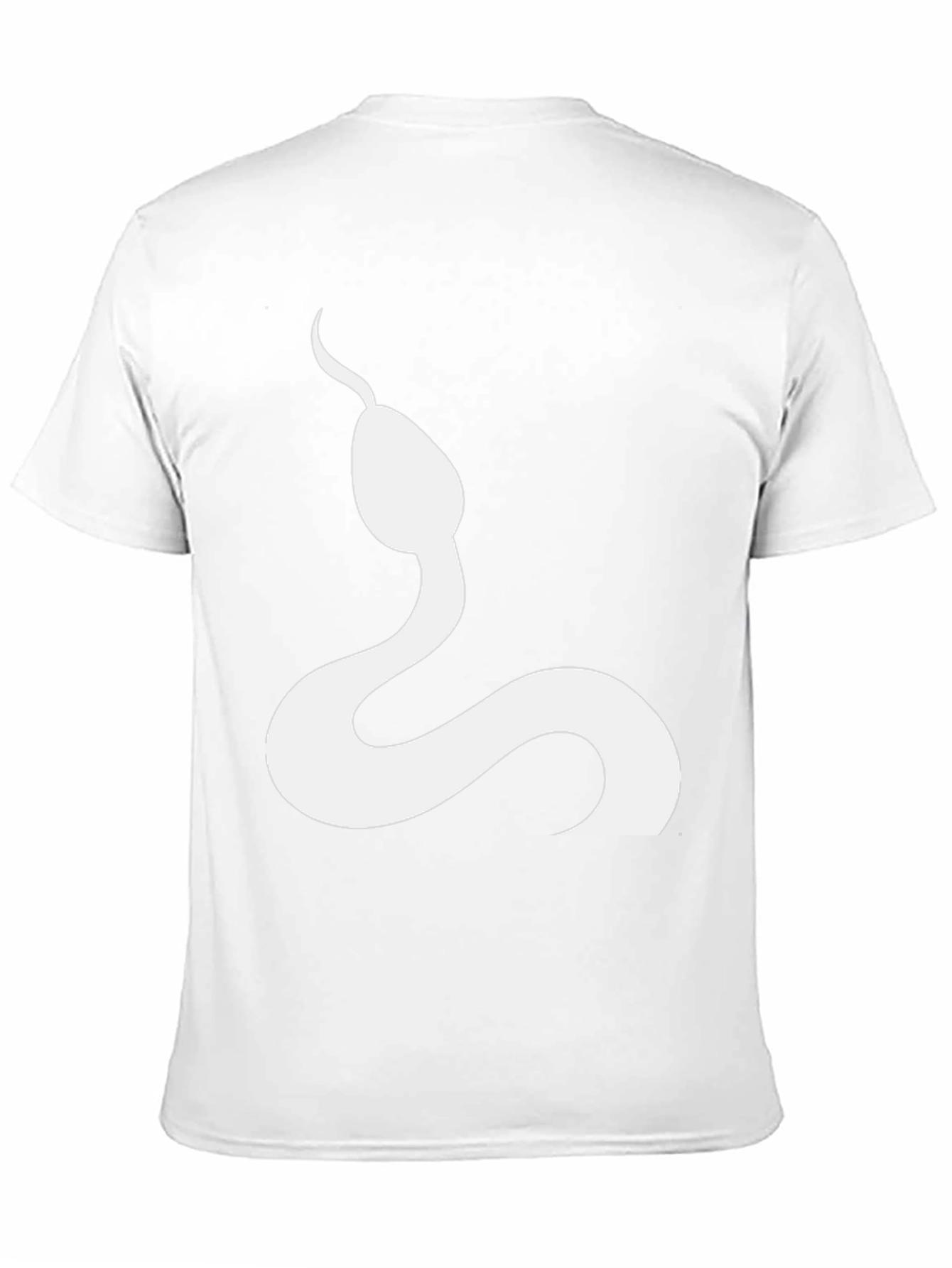 Snake Graphic Tee - Stylish Mens Black T-Shirt