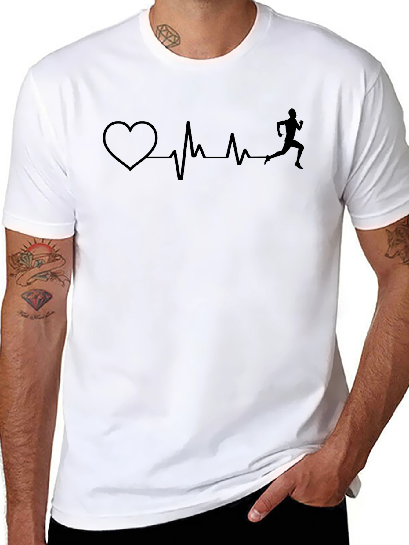 Runner Heartbeat T-Shirt - Active Lifestyle Tee