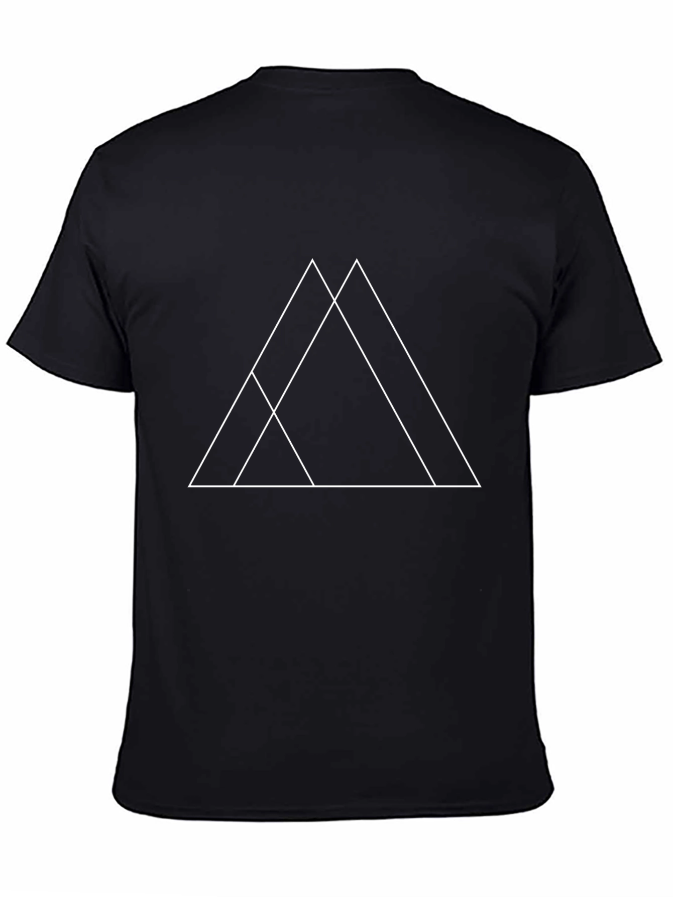 Geometric Triangle T-Shirt - Modern Minimalist Design