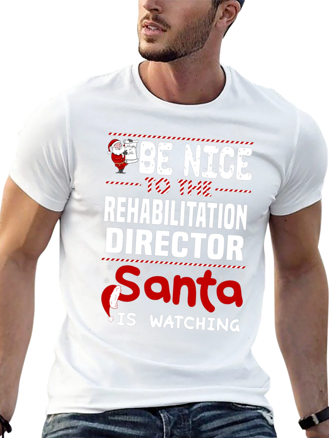 Rehabilitation Director Santa Watching T-Shirt